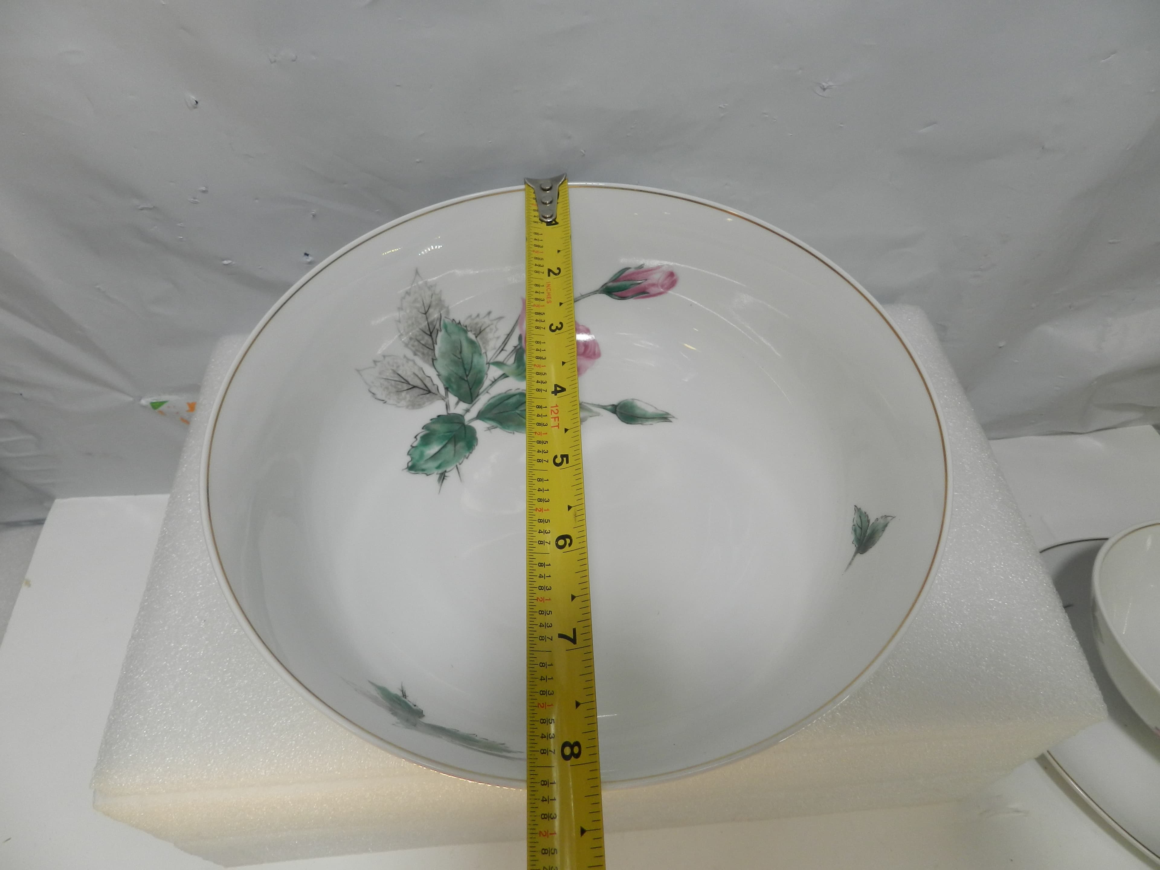 5 Pc Rosenthal Continental Victorian Rose Dinnerware China Serving Set (P86J) - Thumbnail 8