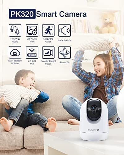 Indoor Security Camera 2K, Pet Camera with Phone App, WiFi Cameras for Home S... - Thumbnail 2