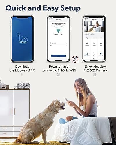 Indoor Security Camera 2K, Pet Camera with Phone App, WiFi Cameras for Home S... - Thumbnail 8