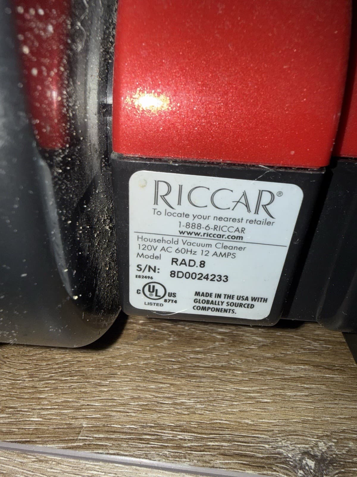 Riccar Radiance Tandem Air Upright Vacuum Cleaner Vintage - Thumbnail 2