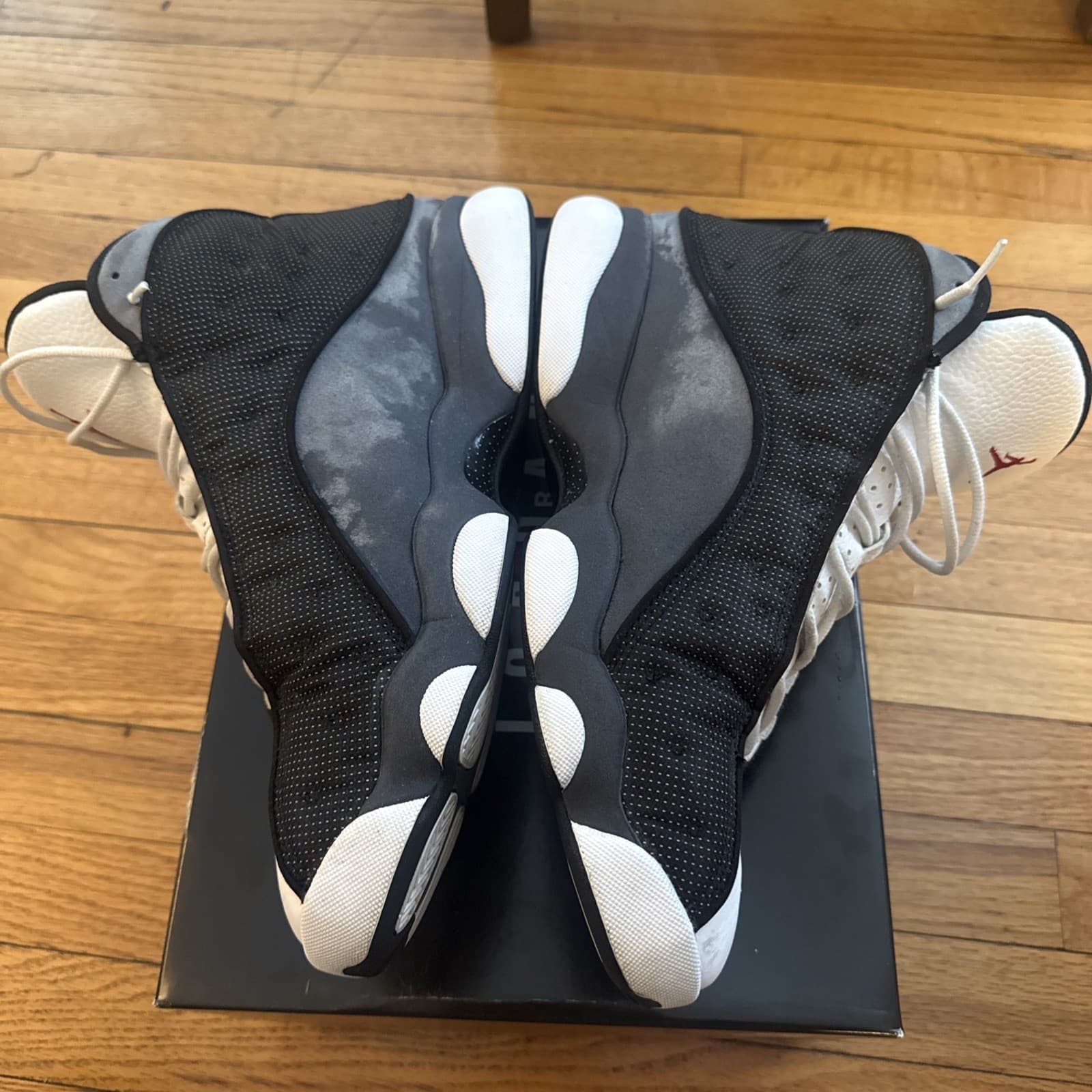 Size 13 - Air Jordan 13 Retro Black Flint Jordan Air 13 Athletic Quilted Side - Thumbnail 2