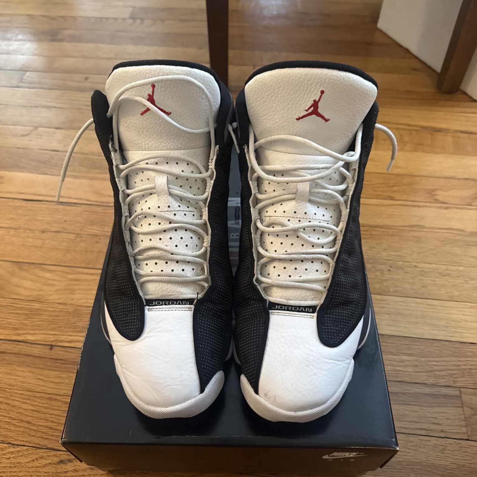 Size 13 - Air Jordan 13 Retro Black Flint Jordan Air 13 Athletic Quilted Side - Thumbnail 4
