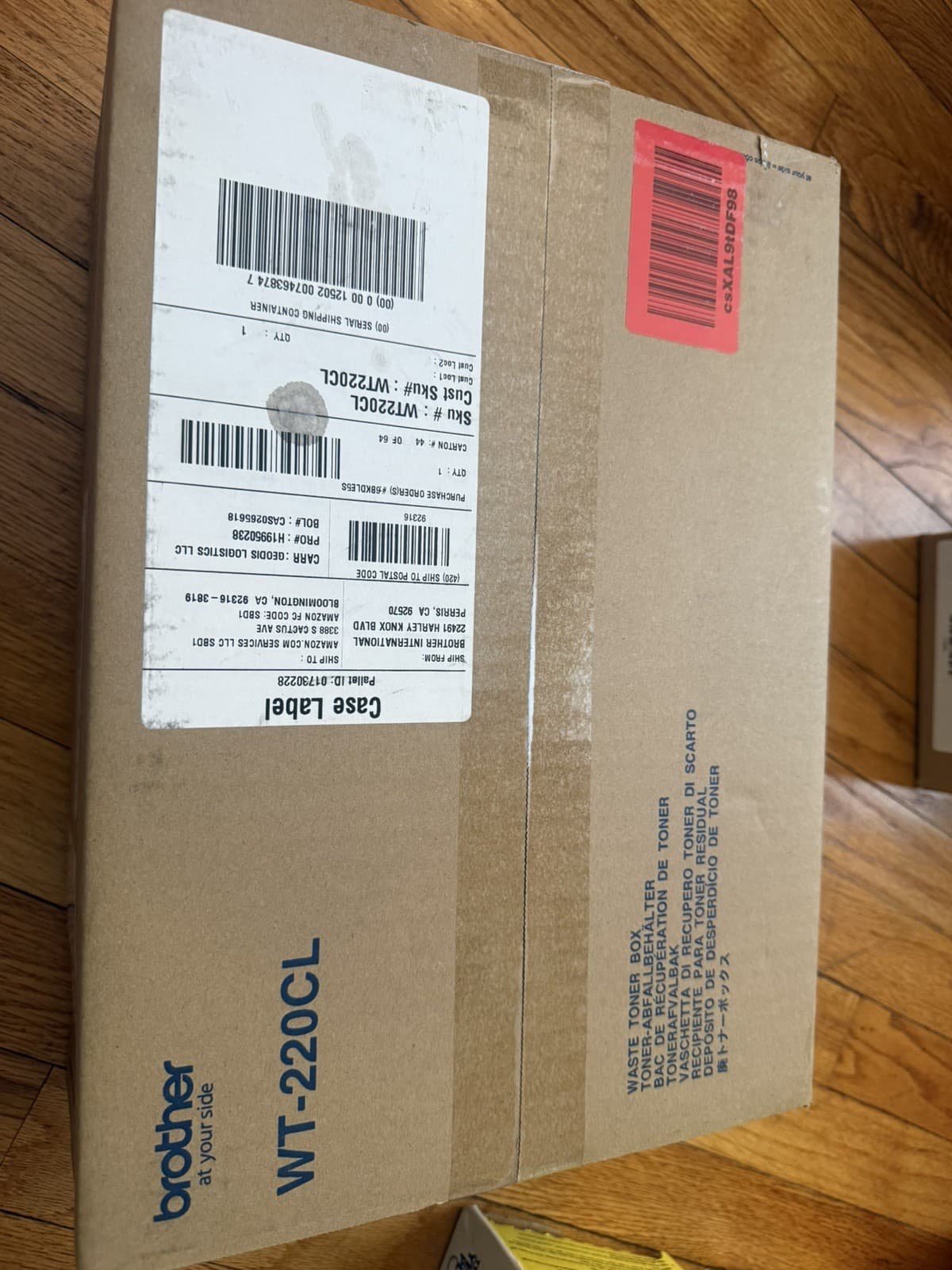 Brother WT-220CL Waste Toner Cartridge Collector Box - Thumbnail 2