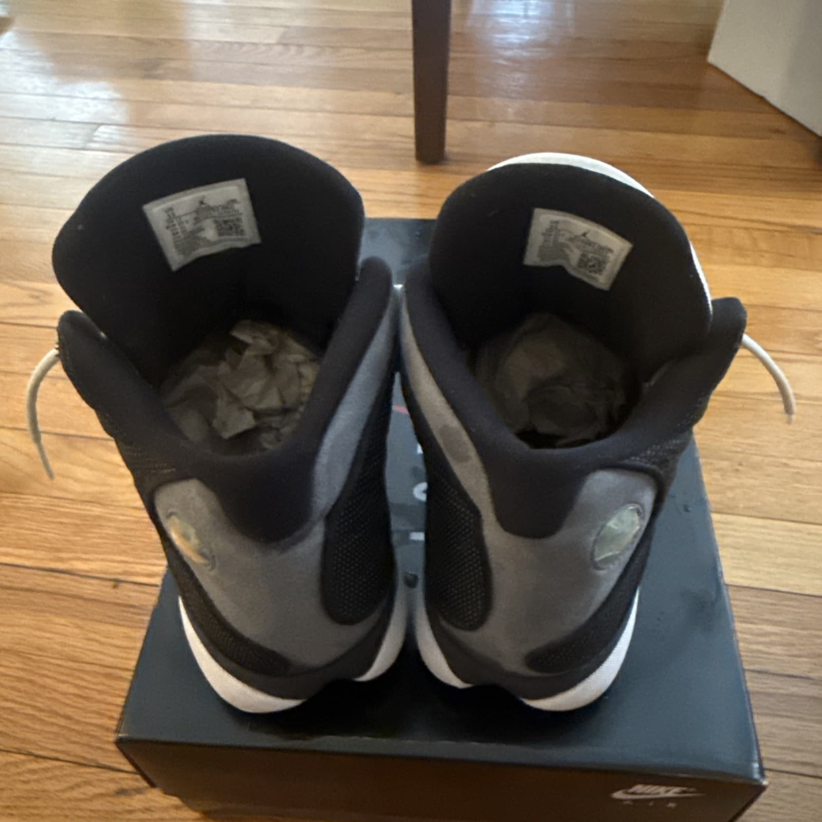 Size 13 - Air Jordan 13 Retro Black Flint Jordan Air 13 Athletic Quilted Side - Thumbnail 5