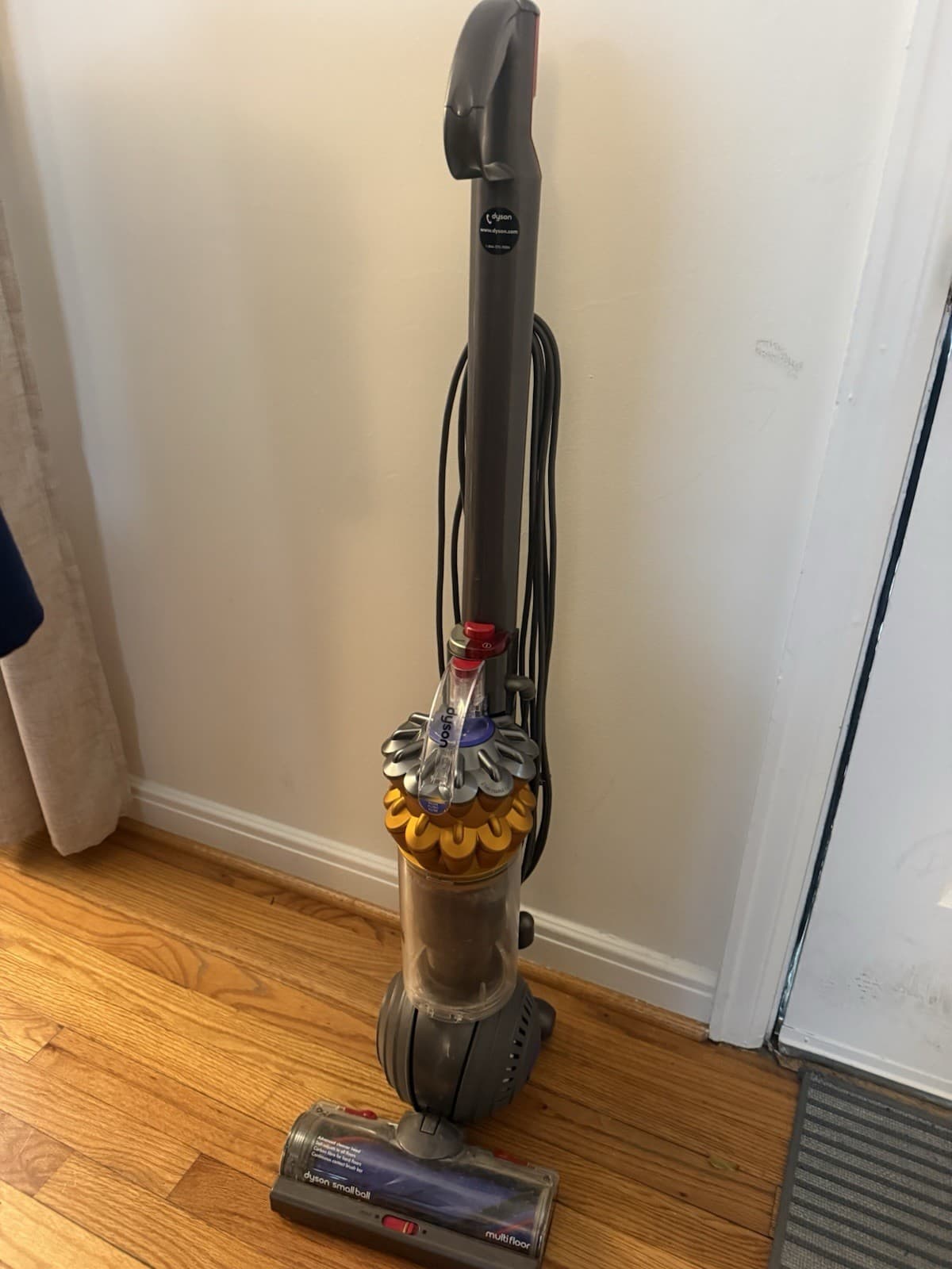 Dyson SmallBall Multifloor Upright Vacuum Iron/Yellow - Please Read Description