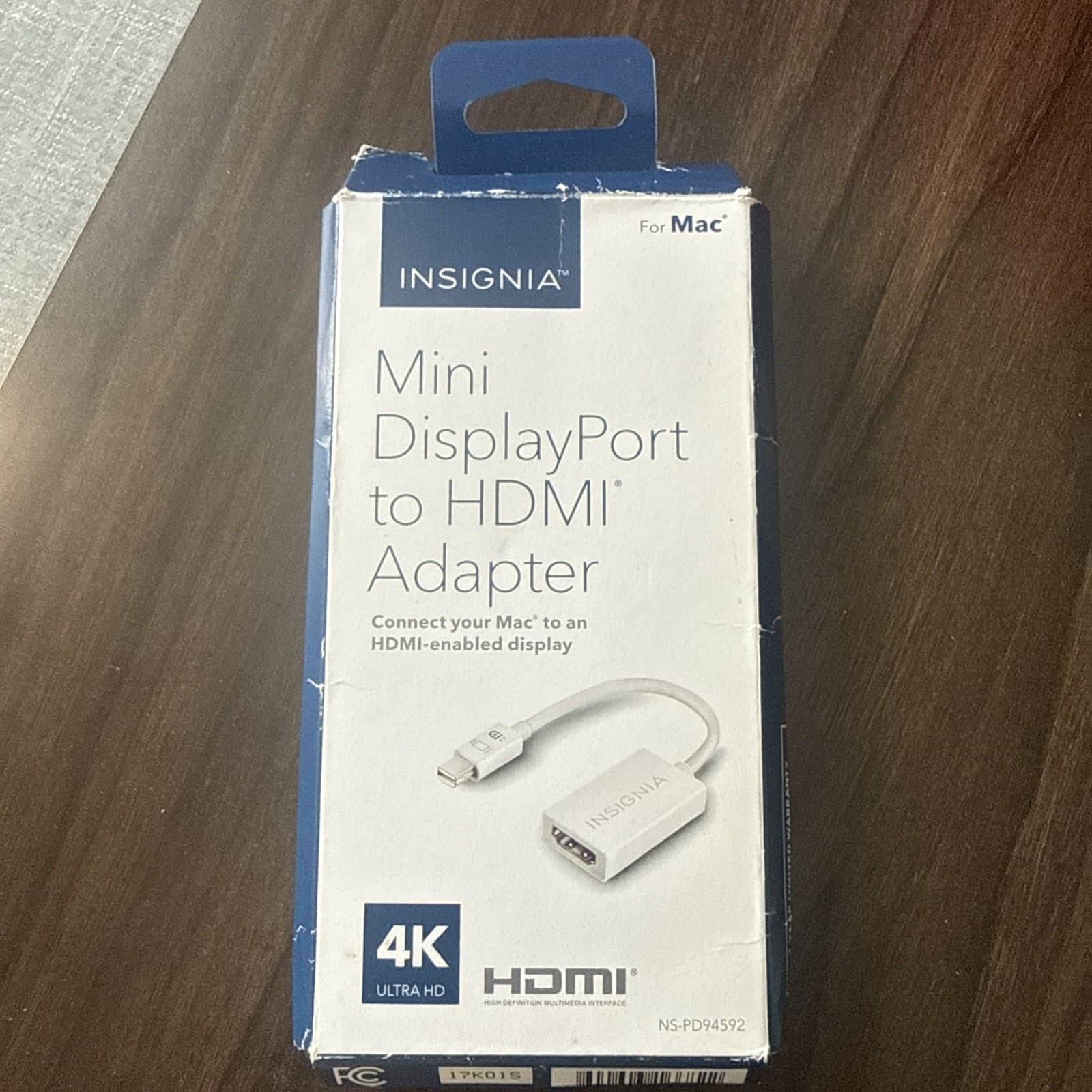 Insignia mini displayport to HDMI Adaptor for MAC, New in Box