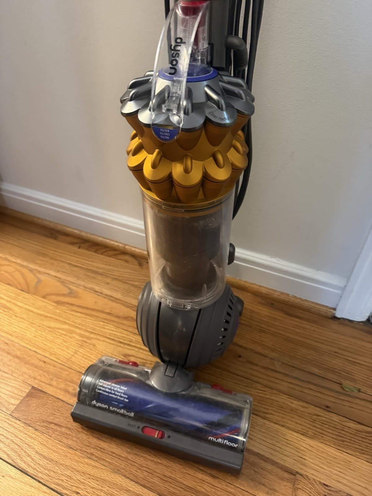Dyson SmallBall Multifloor Upright Vacuum Iron/Yellow - Please Read Description - Thumbnail 2