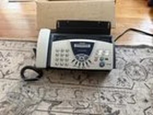Brother FAX-575 Fax Machine Gray Plastic Integrated Telephone Handset - Thumbnail 3