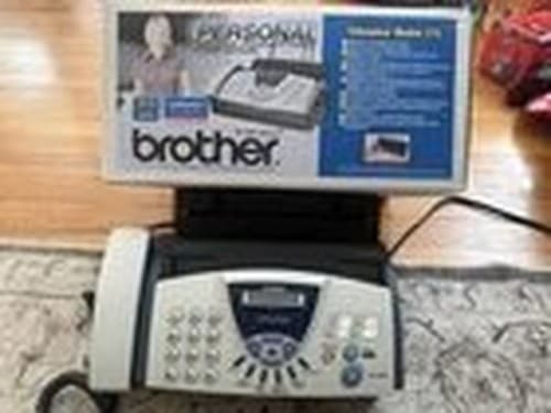 Brother FAX-575 Fax Machine Gray Plastic Integrated Telephone Handset