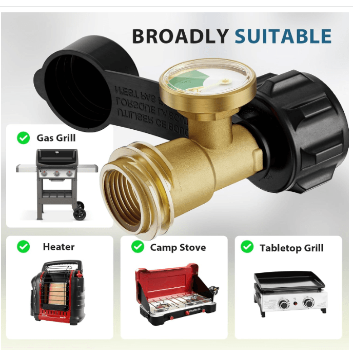 Propane Tank Gauge Level Indicator 5-20LB Tank Universal Type 1 Connection  P86J - Thumbnail 4