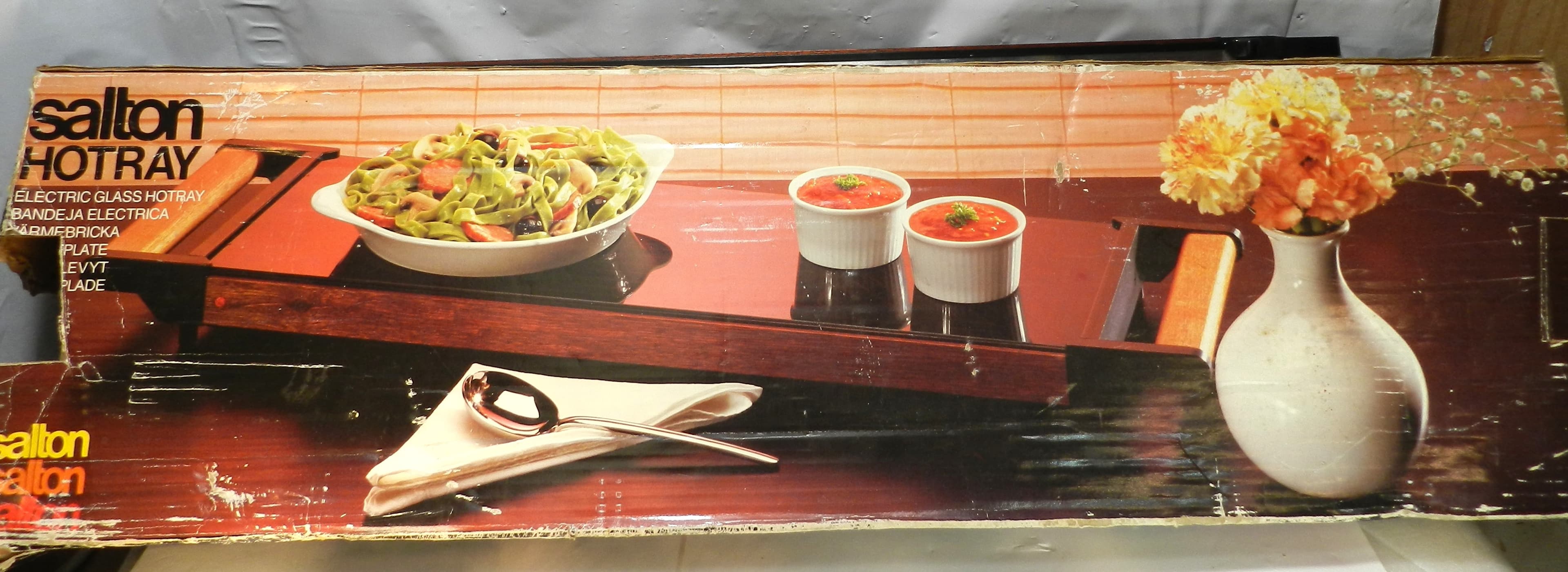 Vintage Salton Hotray Electric Glass Warming Tray 8.74″ x 28.39″ x 2.20″ HA3 P88