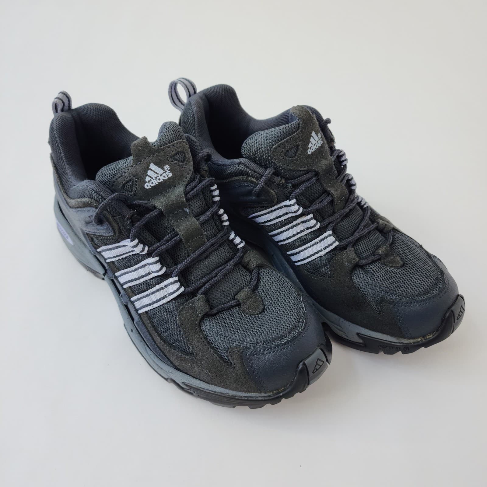 Adidas Adiprene Trail Running Shoes Men's 7 Grey Navy Blue - Thumbnail 2