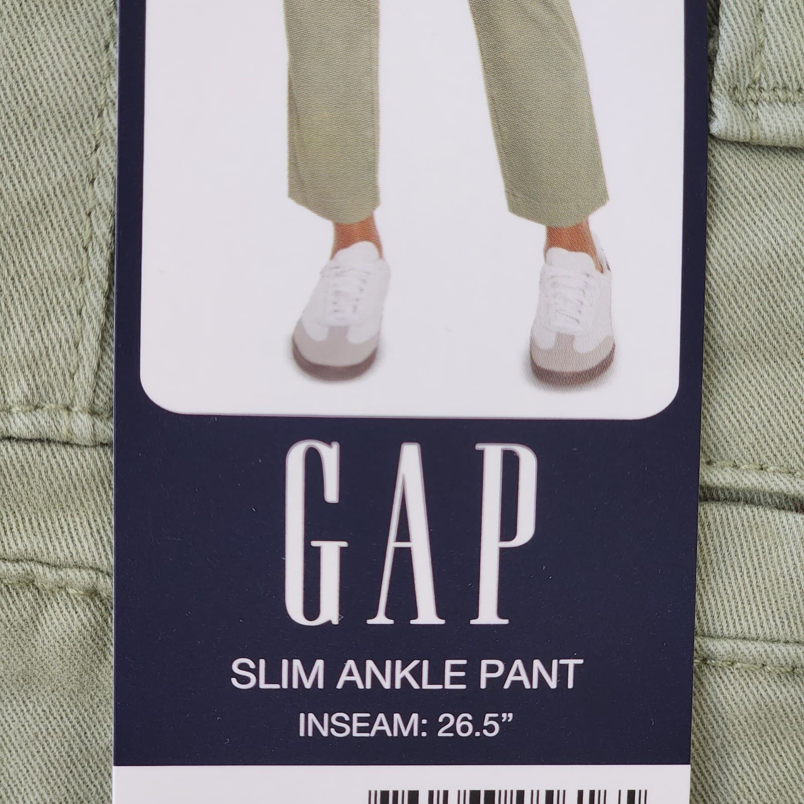 Gap Slim Ankle Pant Green Chino Trousers Womens Size 8 New NWT 1868327 - Thumbnail 5