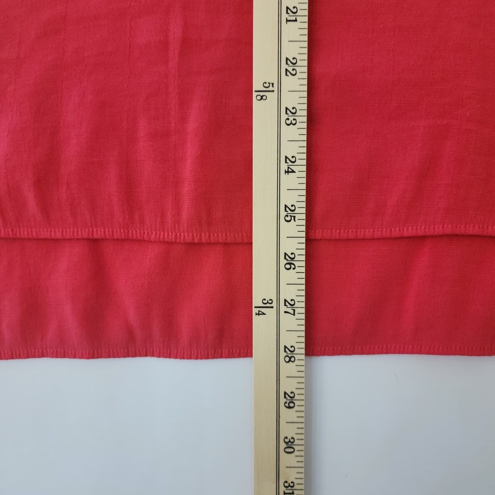 Cristina B Womens Red Sleeveless Split Neck High Low Hem Blouse Size Large - Thumbnail 2