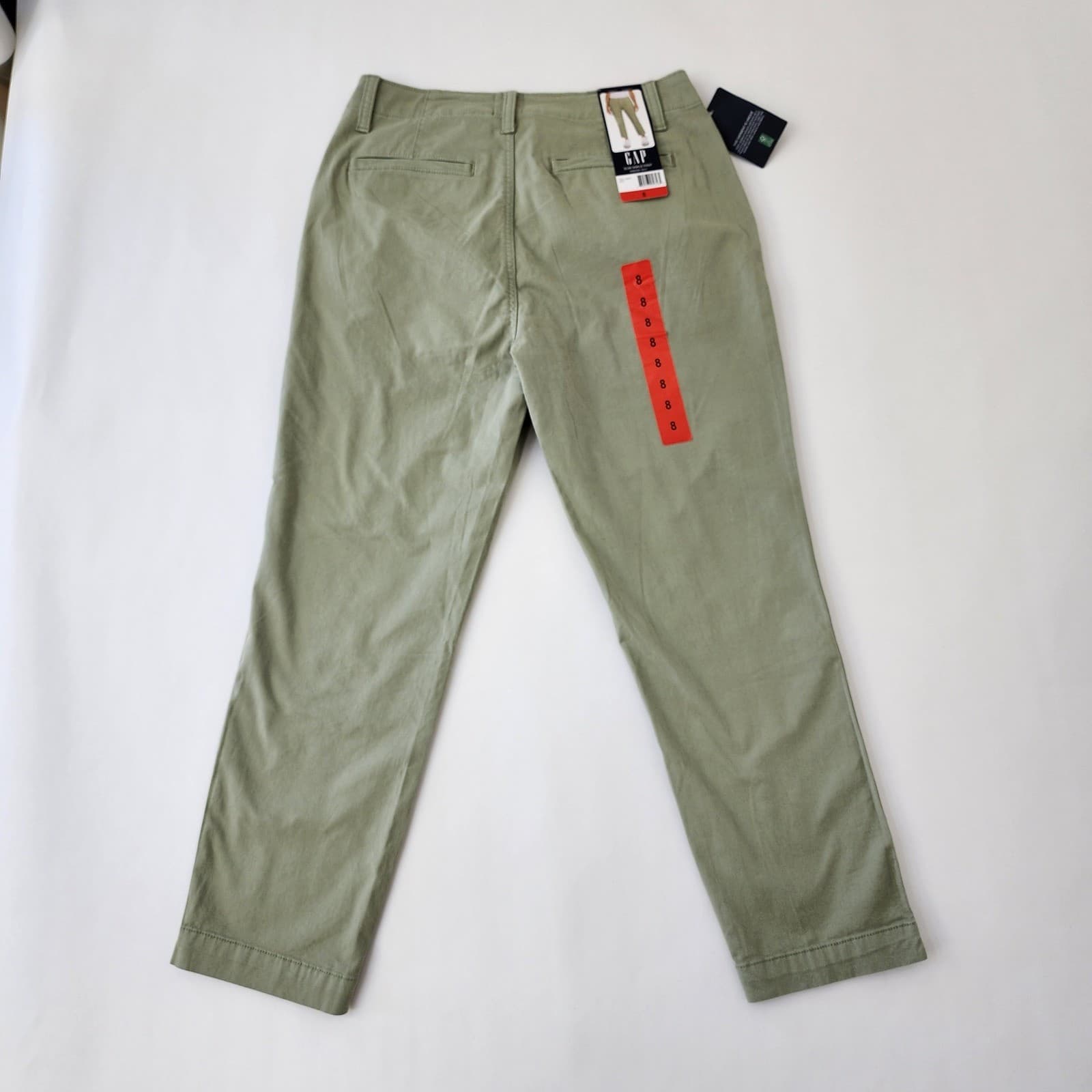 Gap Slim Ankle Pant Green Chino Trousers Womens Size 8 New NWT 1868327 - Thumbnail 10