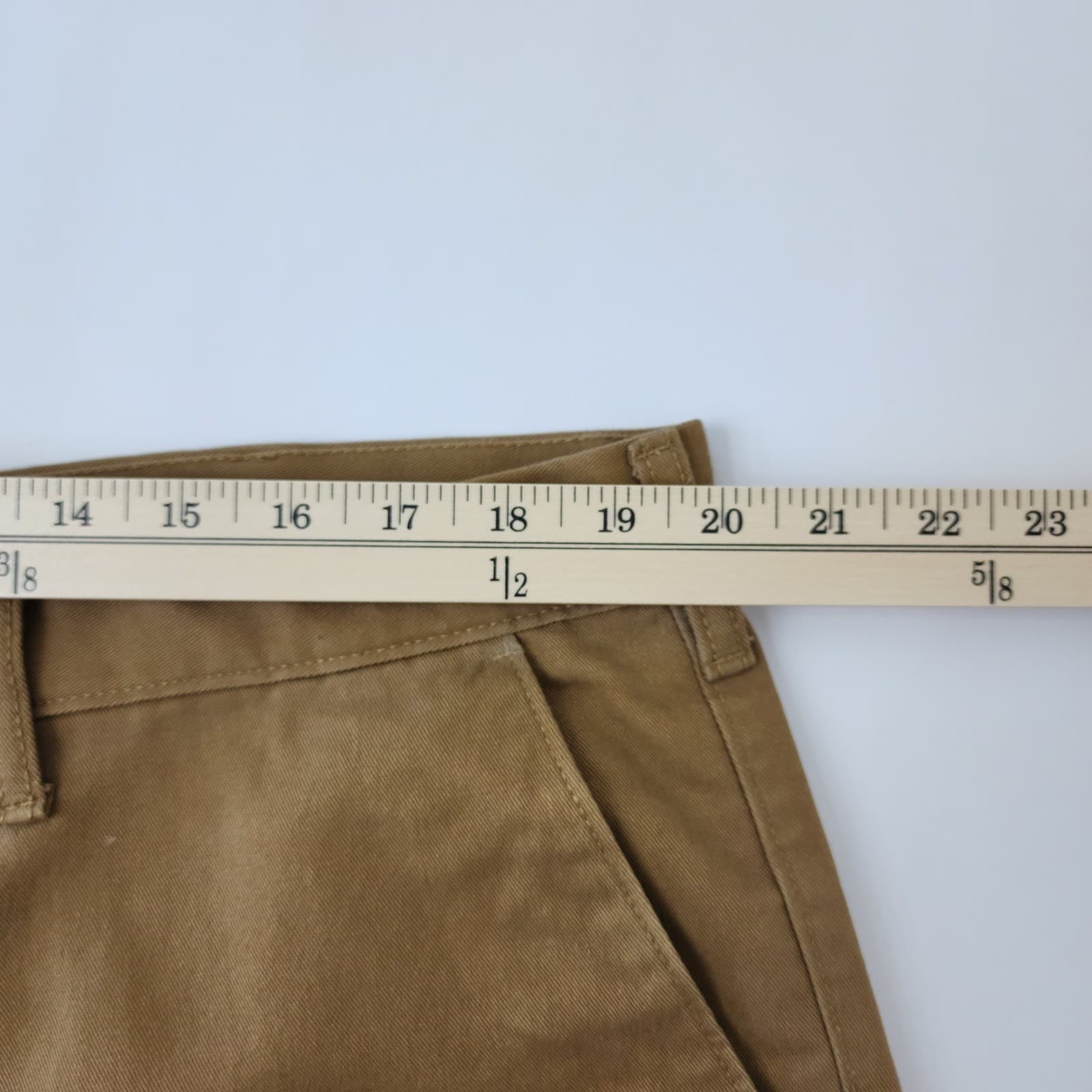 Eddie Bauer Legend Washed Chino Pants Mens 40x34 Brown Khaki Straight Leg Twill - Thumbnail 5