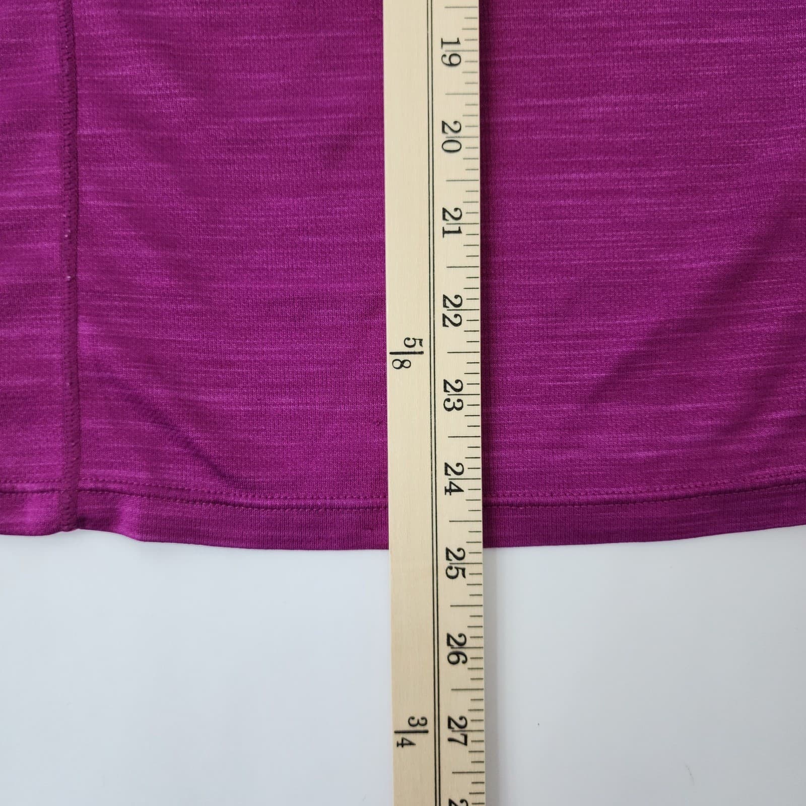 Reebok Womens XL Magenta Space Dye Activewear Short Sleeve T-Shirt RN 117927 - Thumbnail 2