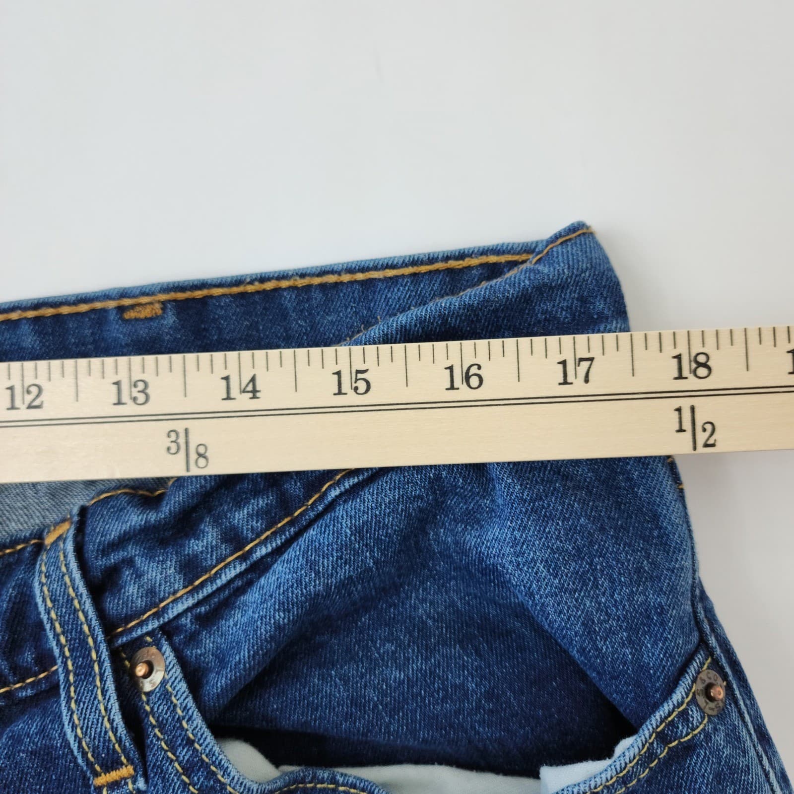 Levis 511 Slim Fit Blue Jeans Mens 38x30 Medium Wash Denim 04511-1163 - Thumbnail 6