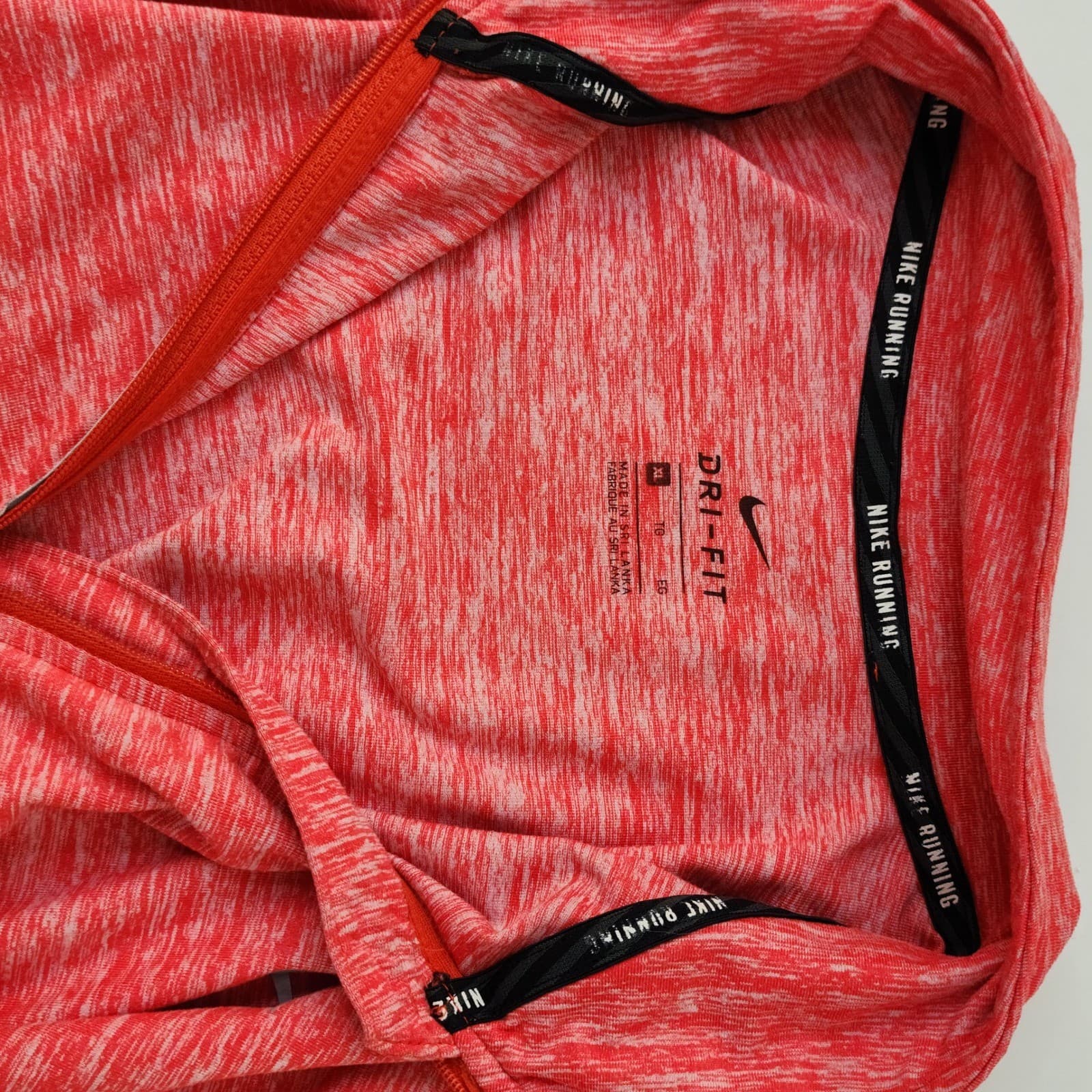 Nike Running Dri-FIT Mens XL Red Space Dye Heather long sleeve Athletic - Thumbnail 8