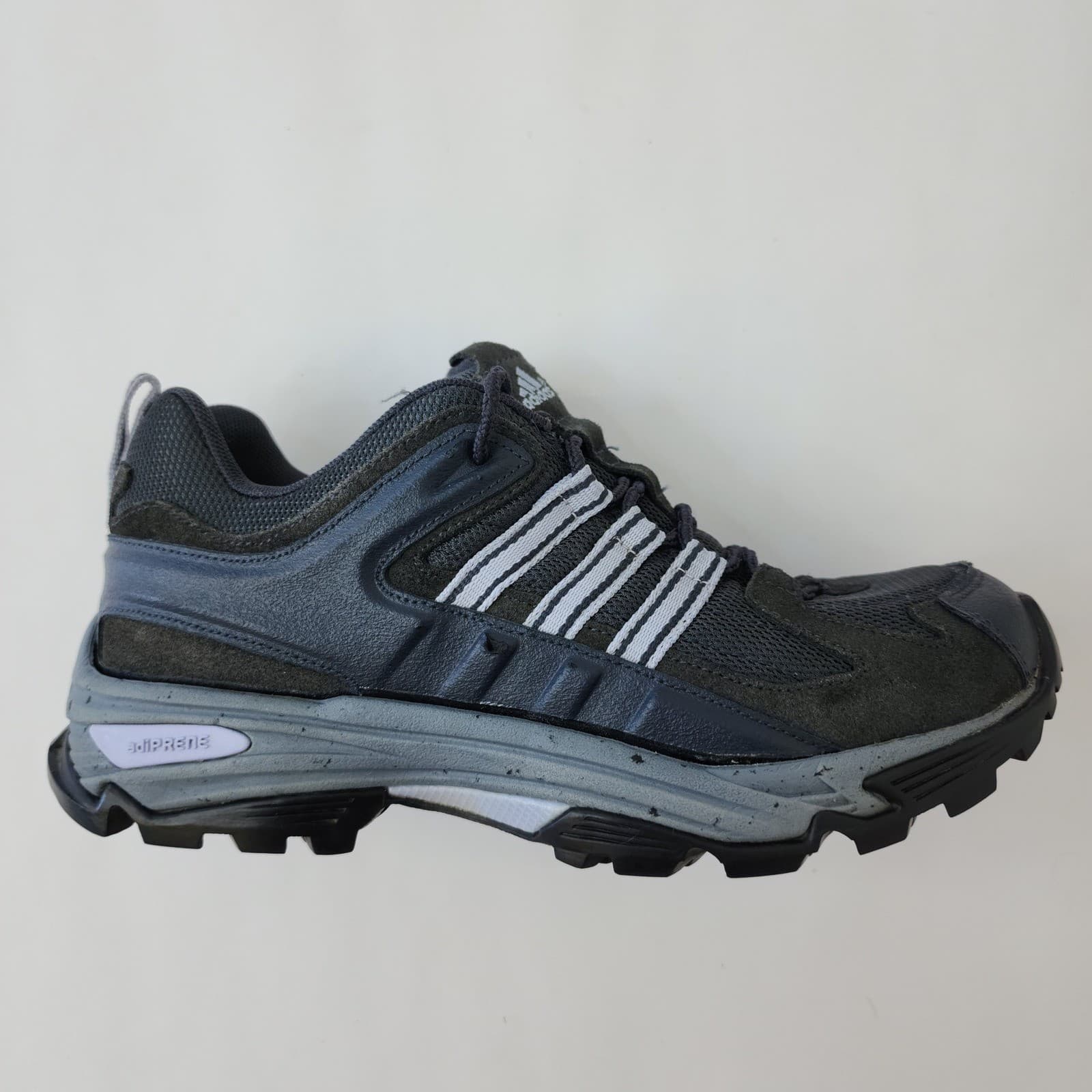 Adidas Adiprene Trail Running Shoes Men's 7 Grey Navy Blue - Thumbnail 3
