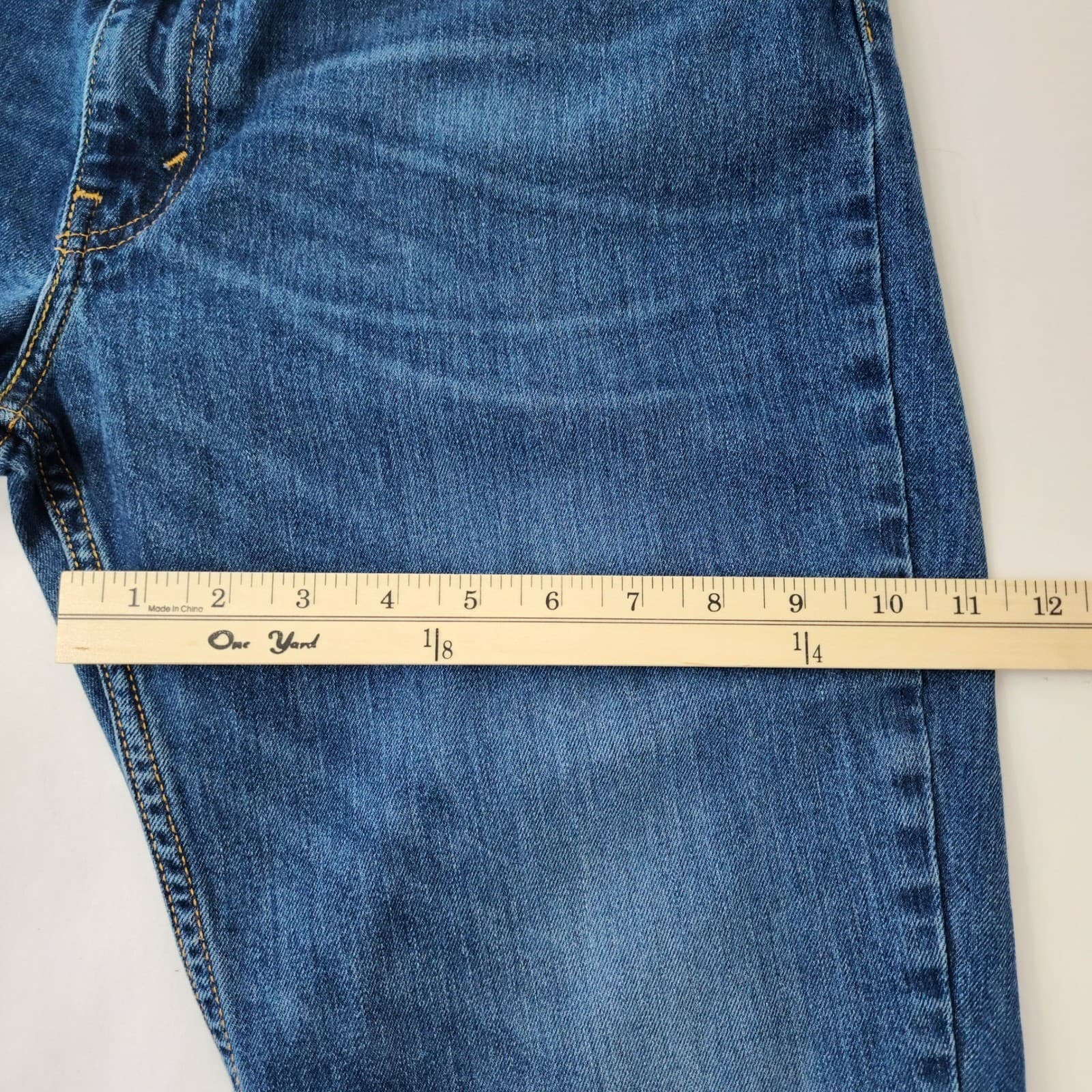 Levis 511 Slim Fit Blue Jeans Mens 38x30 Medium Wash Denim 04511-1163 - Thumbnail 4