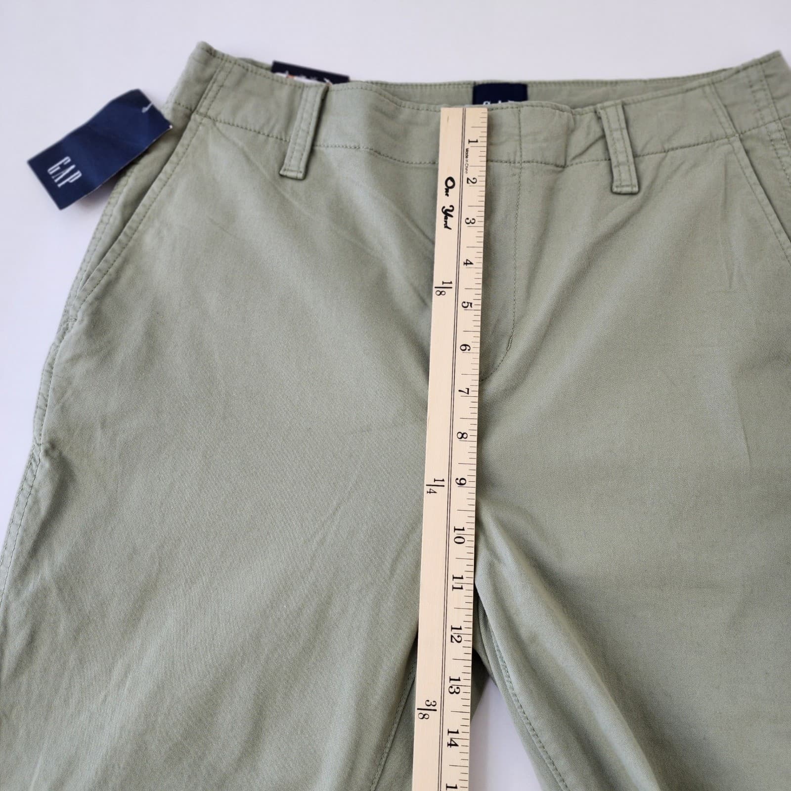 Gap Slim Ankle Pant Green Chino Trousers Womens Size 8 New NWT 1868327 - Thumbnail 2