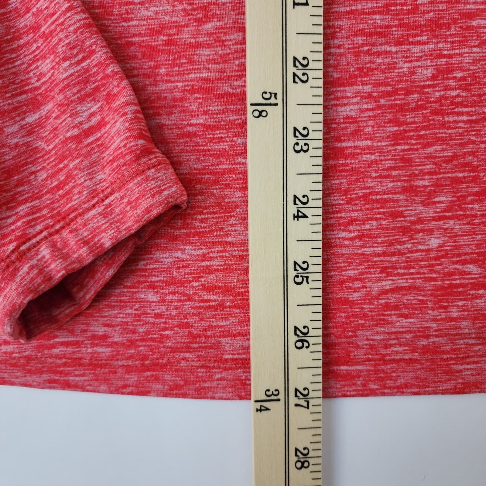 Nike Running Dri-FIT Mens XL Red Space Dye Heather long sleeve Athletic - Thumbnail 2