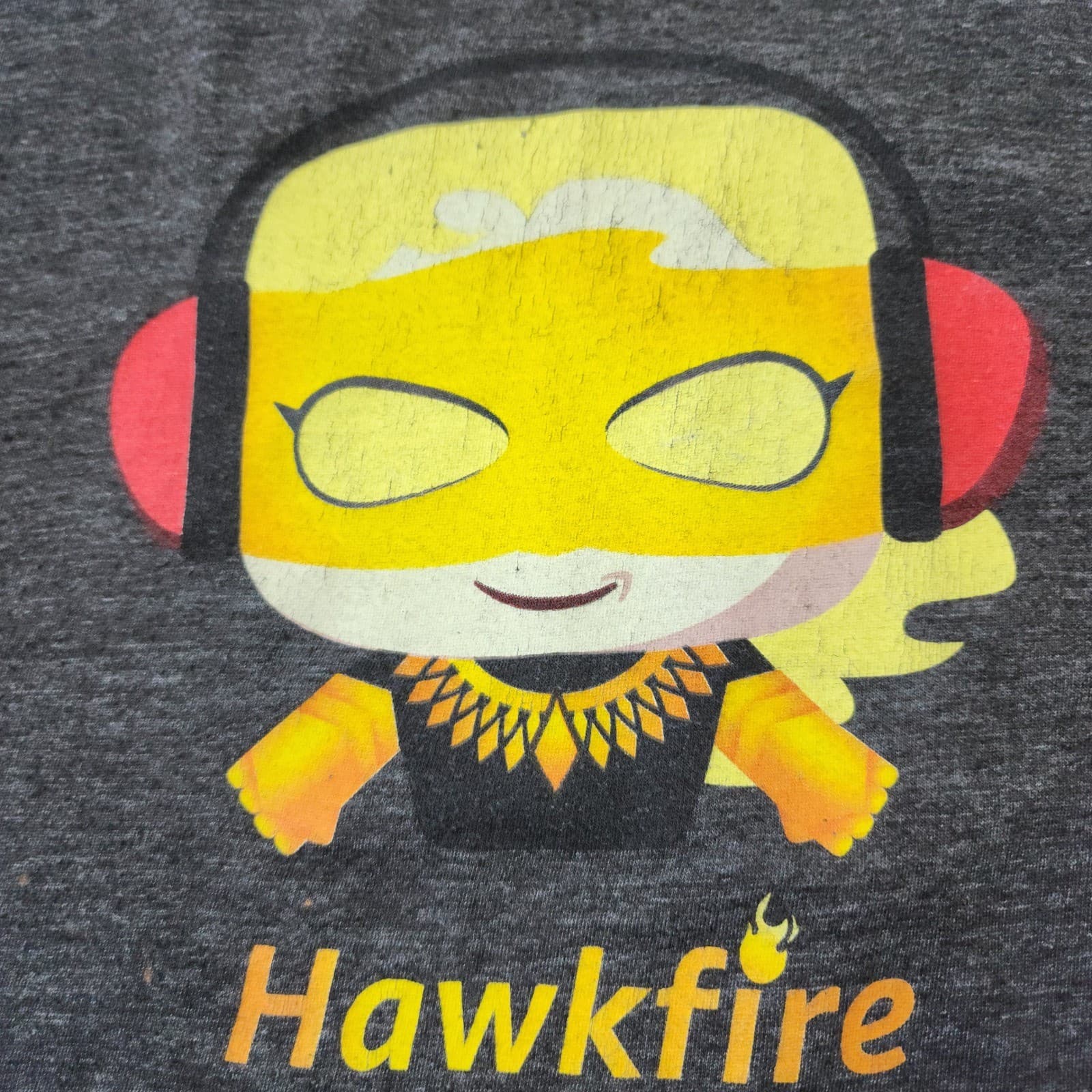 Amazon Music Hawkfire Graphic T-Shirt Mens XL Gray Short Sleeve Promo Tee - Thumbnail 5