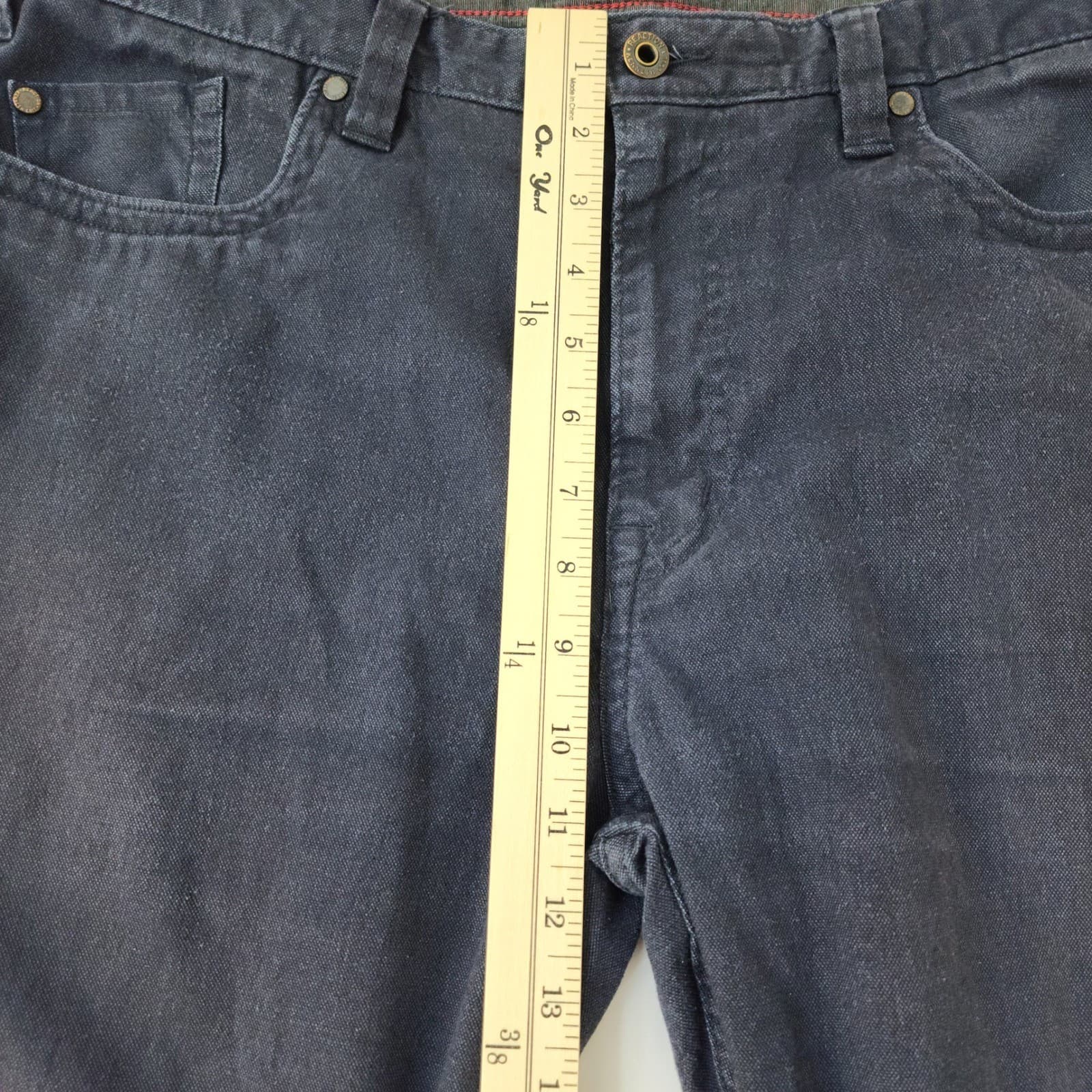 Kenneth Cole Reaction Men's Navy Blue Straight Leg Pants 36x30 - Thumbnail 2