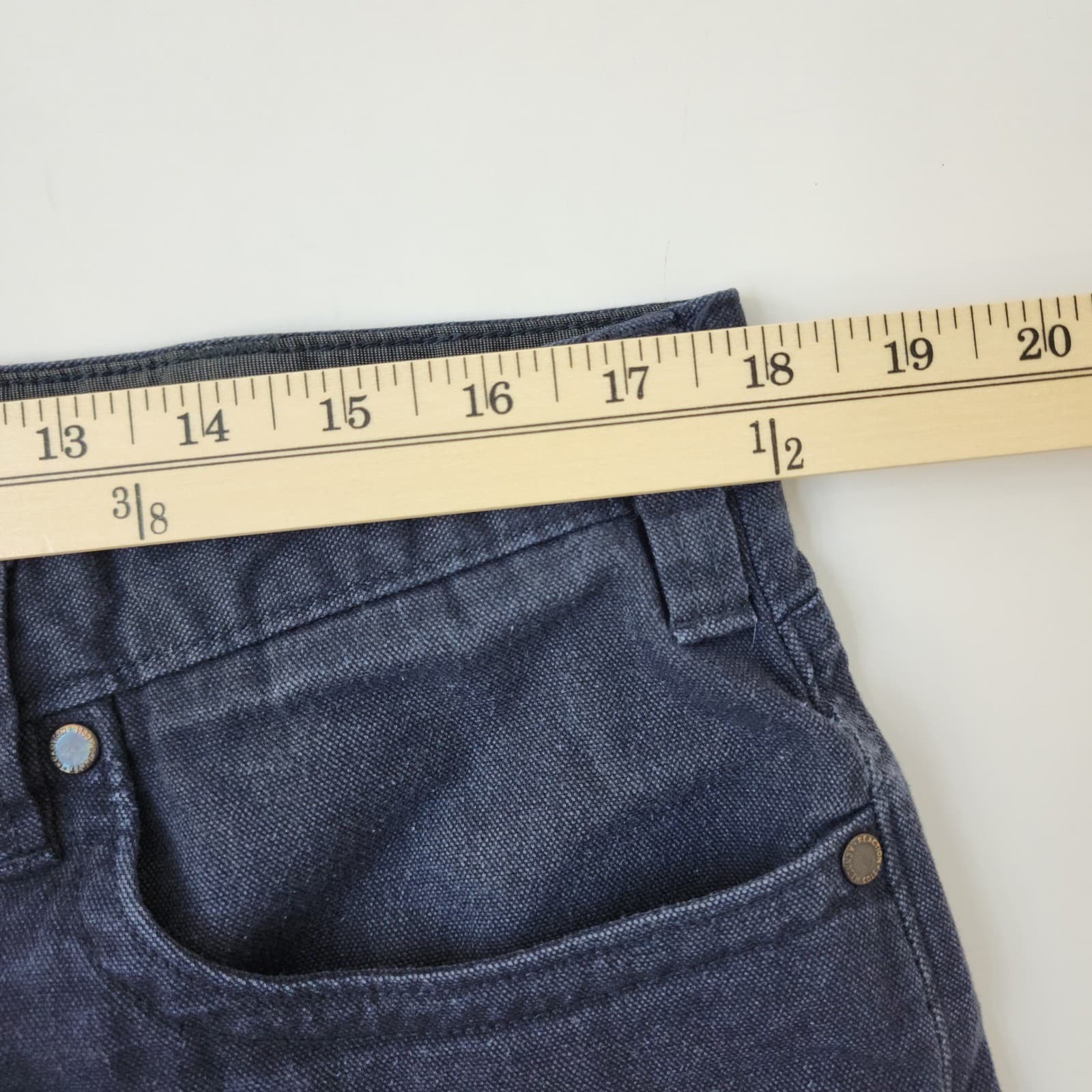 Kenneth Cole Reaction Men's Navy Blue Straight Leg Pants 36x30 - Thumbnail 4
