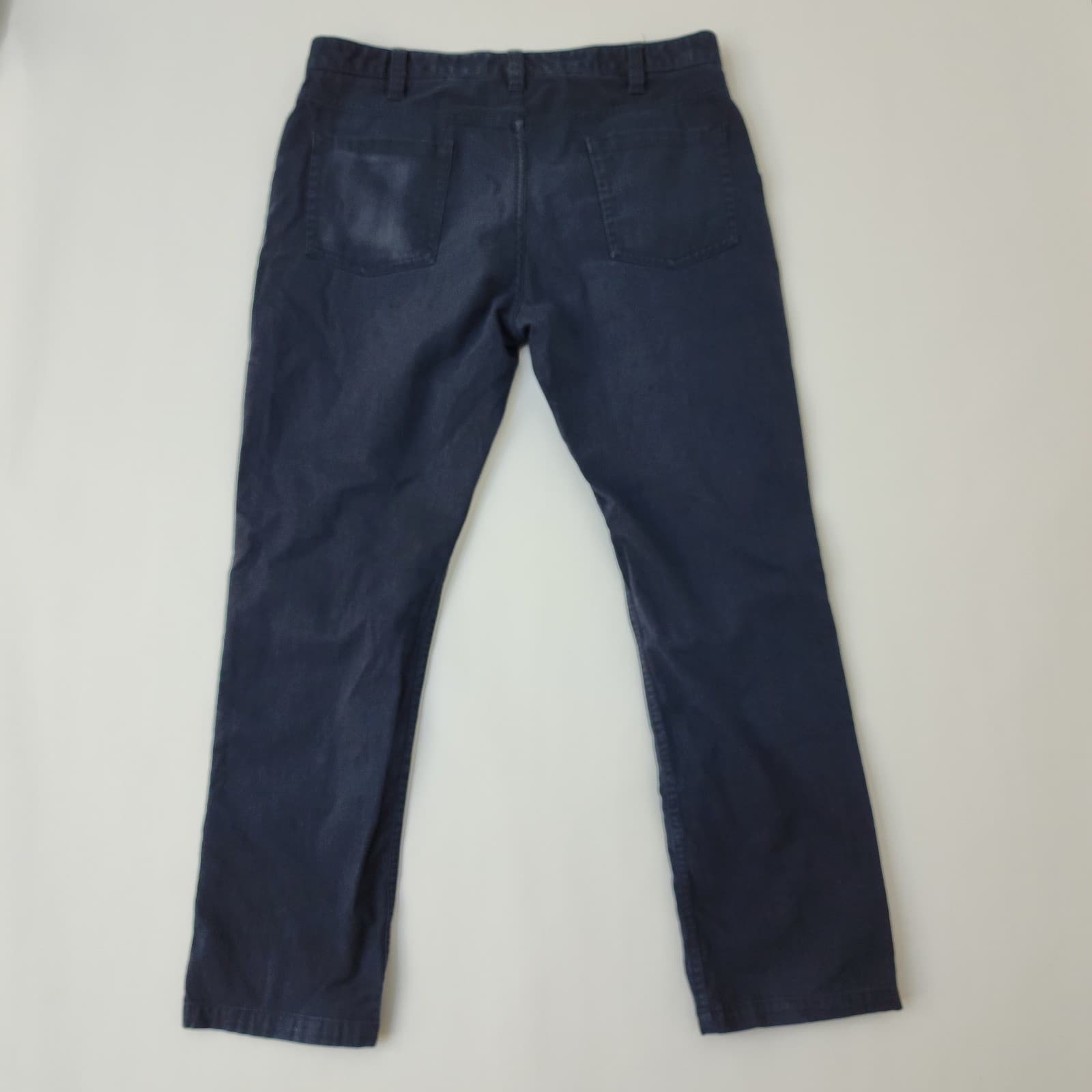 Kenneth Cole Reaction Men's Navy Blue Straight Leg Pants 36x30 - Thumbnail 7