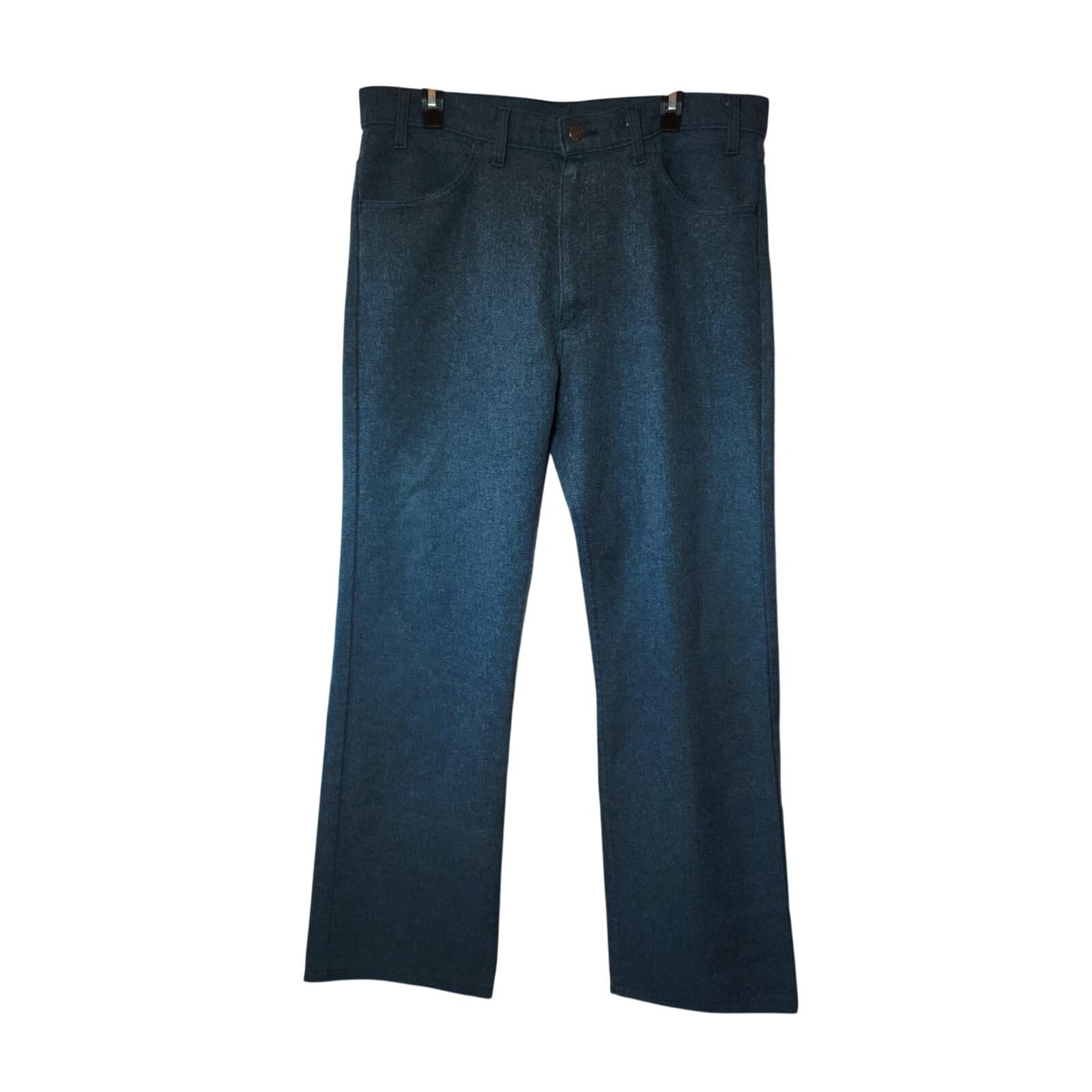 Vintage Levi's Action Slacks Men's 36x32 Blue Dacron Polyester Retro