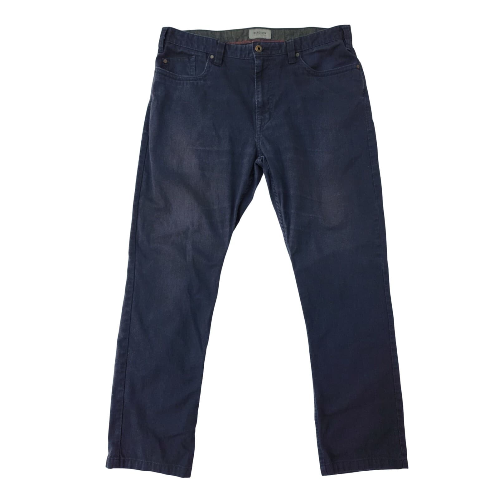 Kenneth Cole Reaction Men's Navy Blue Straight Leg Pants 36x30