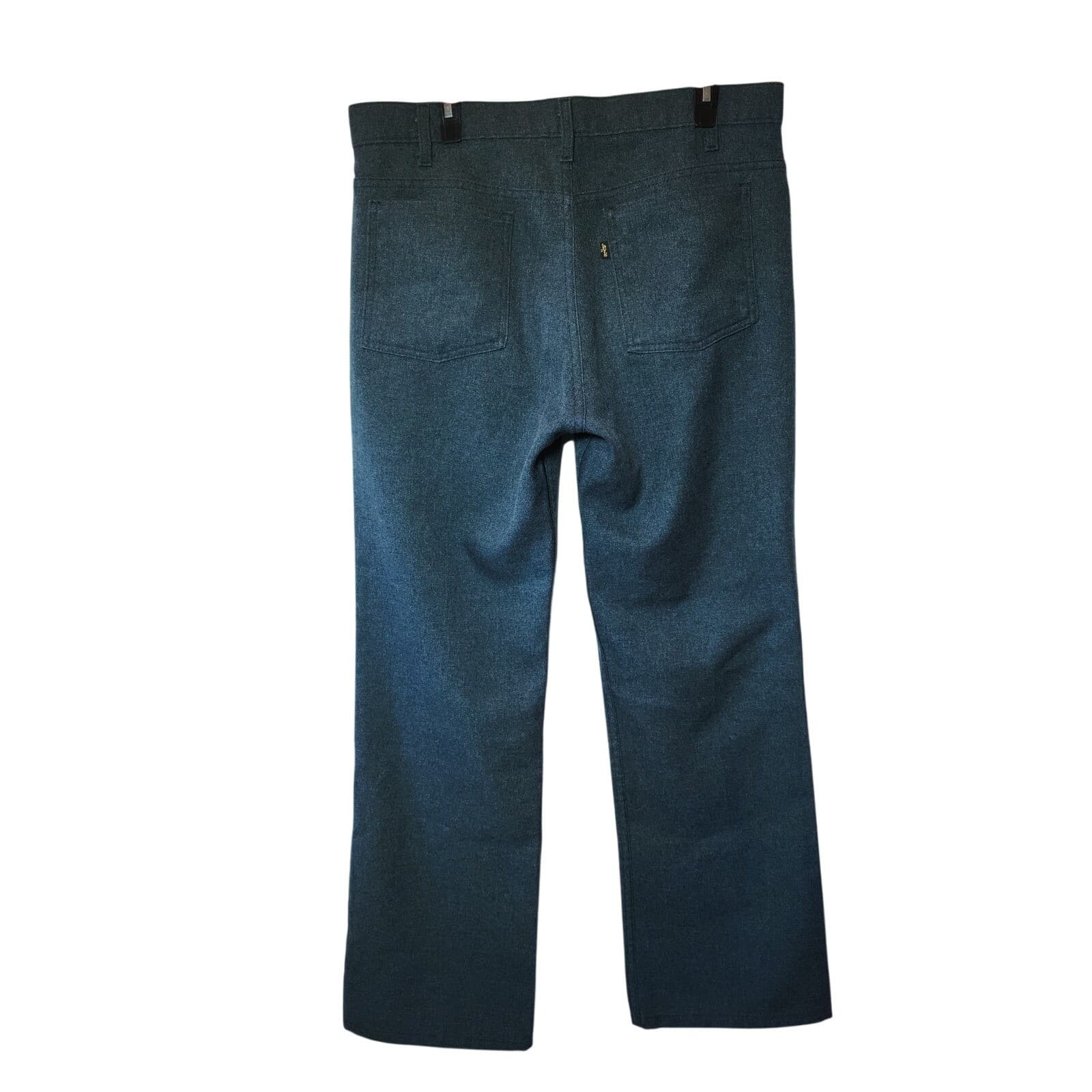 Vintage Levi's Action Slacks Men's 36x32 Blue Dacron Polyester Retro - Thumbnail 2