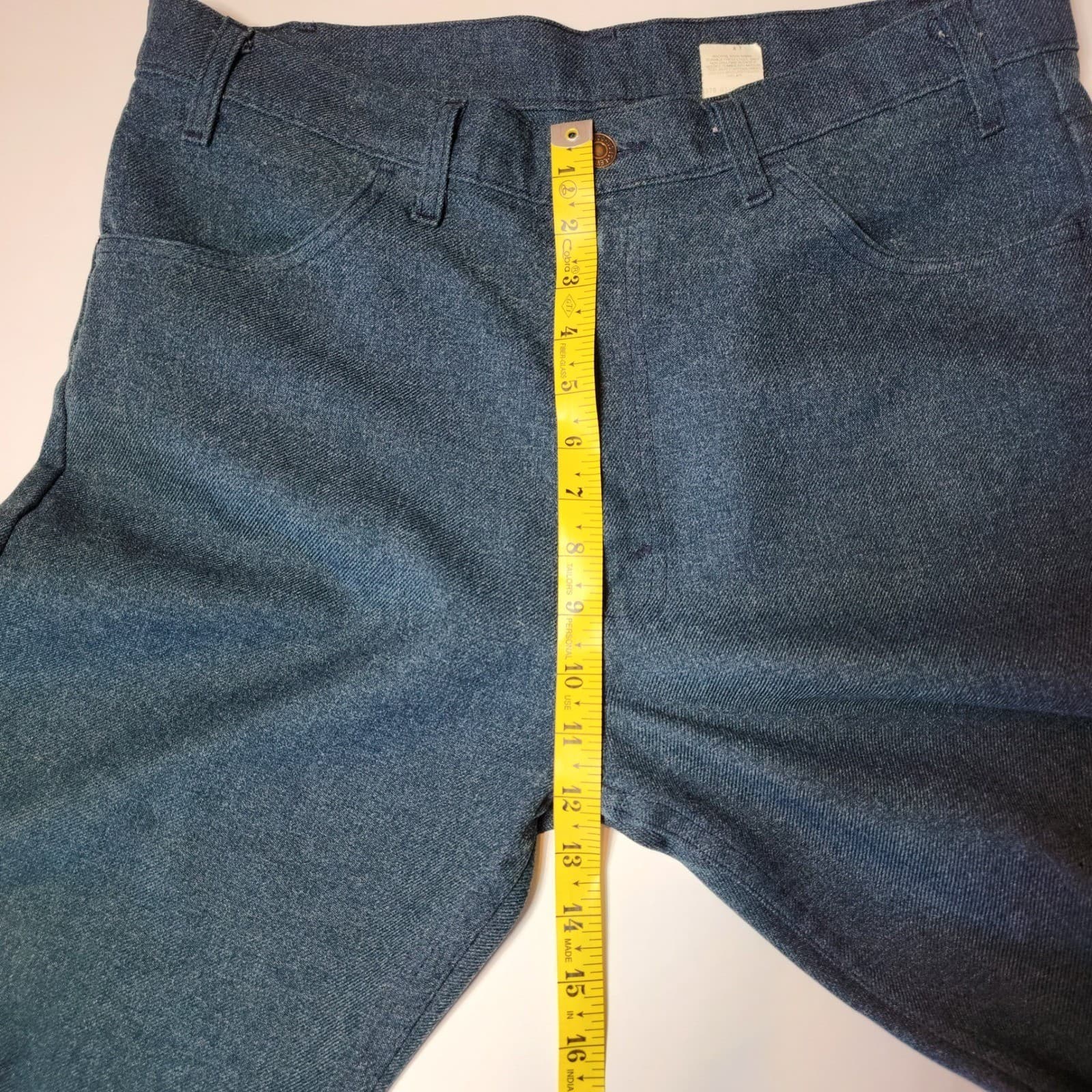 Vintage Levi's Action Slacks Men's 36x32 Blue Dacron Polyester Retro - Thumbnail 6