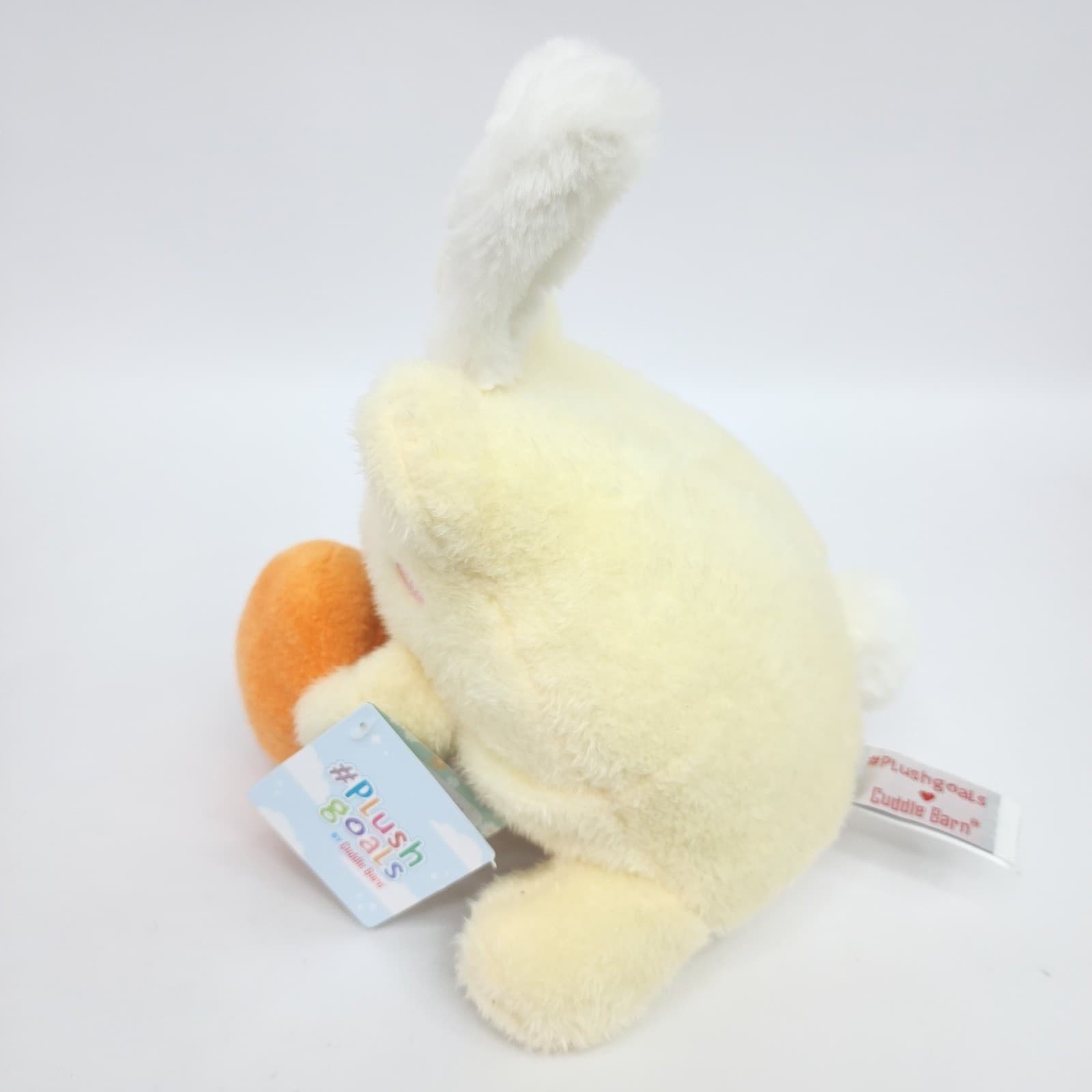 Cuddle Barn Plushgoals Frog Bunny Plush Yellow Carrot Kawaii Stuffed Toy 11" - Thumbnail 5