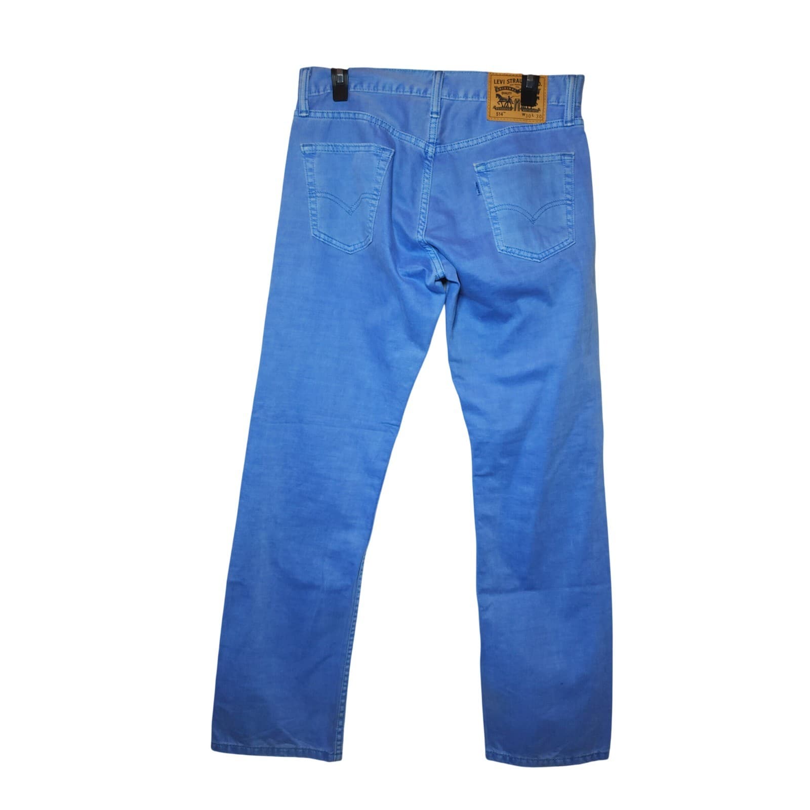 Levi's 514 fit Straight Leg Jeans women's 30x30 Periwinkle Blue Denim