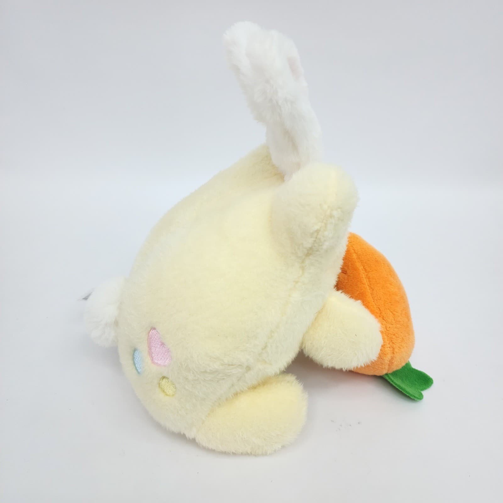Cuddle Barn Plushgoals Frog Bunny Plush Yellow Carrot Kawaii Stuffed Toy 11" - Thumbnail 3