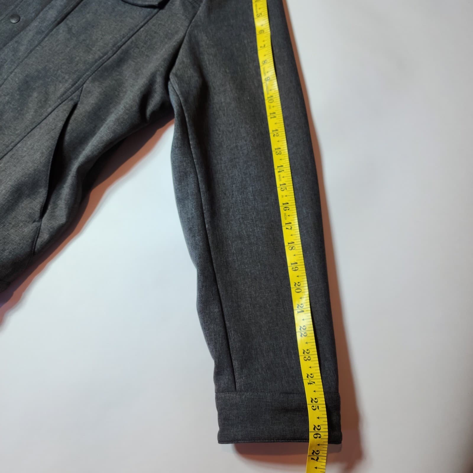 Levi's Men's Wool Blend Hooded Military Jacket Charcoal XL - Thumbnail 8
