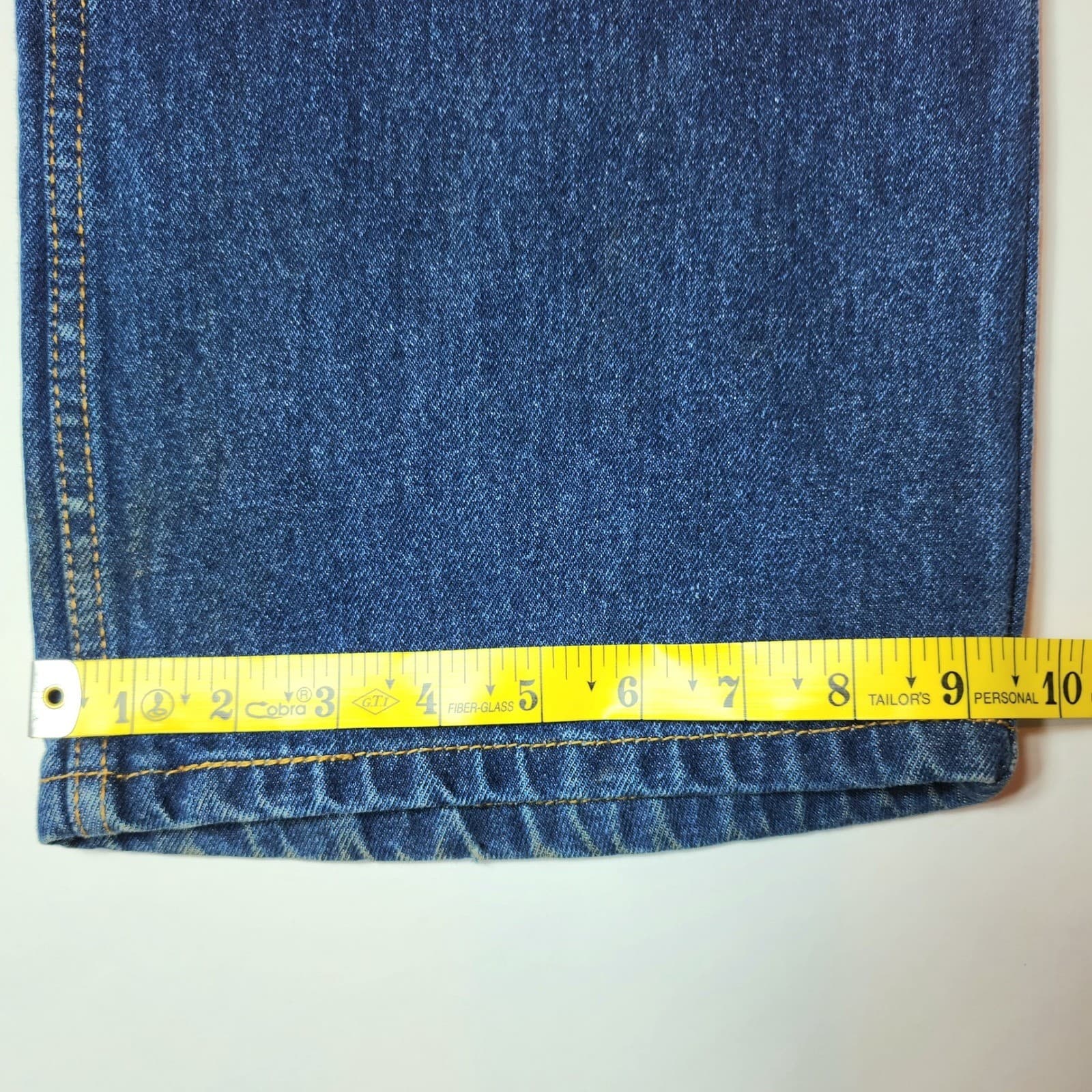 Levi's 505 Relaxed Fit Jeans Men's 38x30 Medium Wash Blue Denim - Thumbnail 9