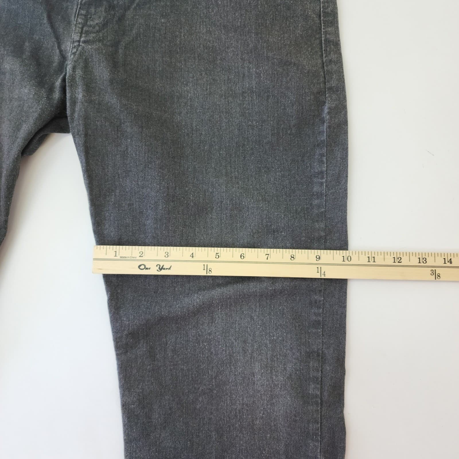 Kenneth Cole Reaction Mens Gray Straight Leg Jeans 36x30 KCN043 Charcoal Denim - Thumbnail 2