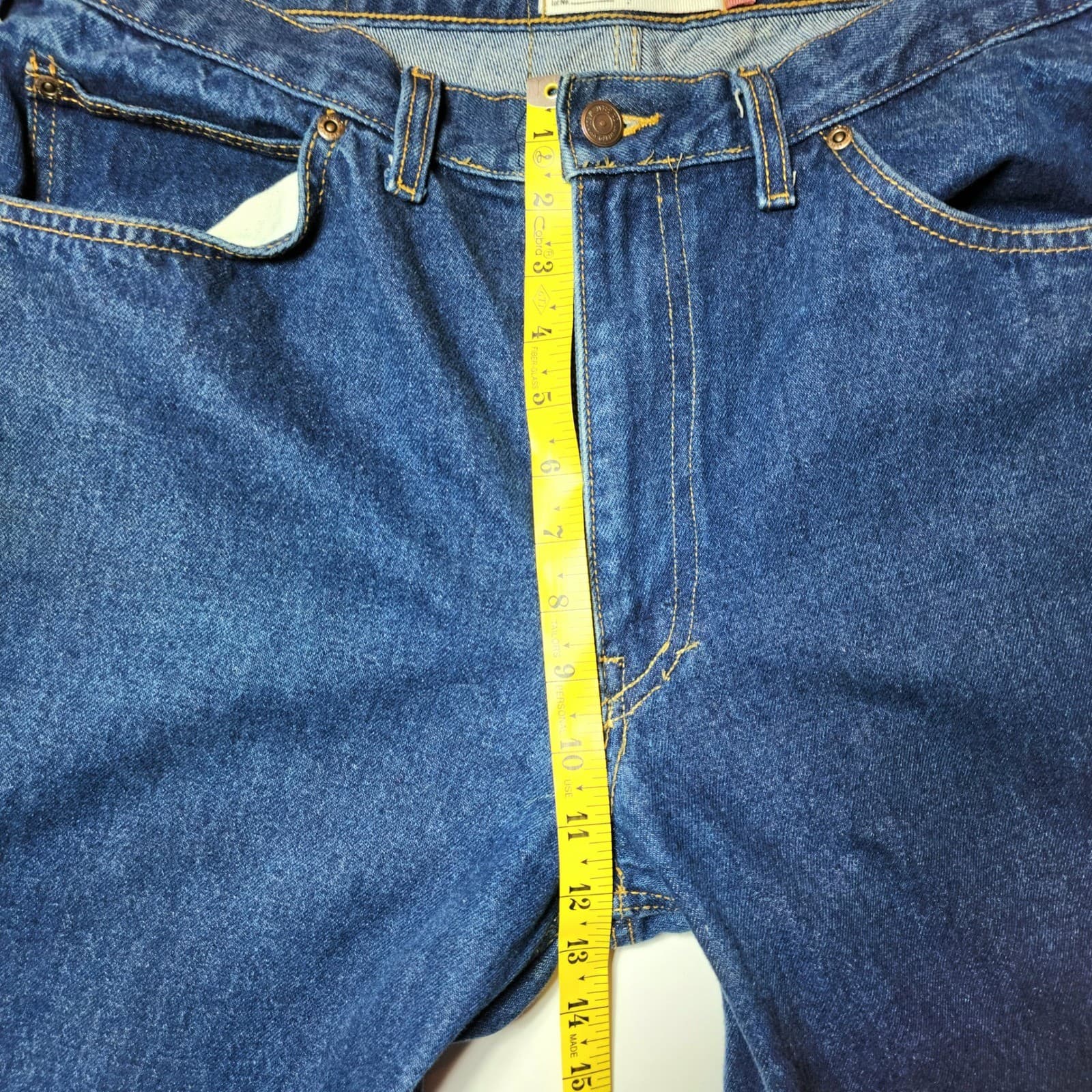 Levi's 505 Relaxed Fit Jeans Men's 38x30 Medium Wash Blue Denim - Thumbnail 7