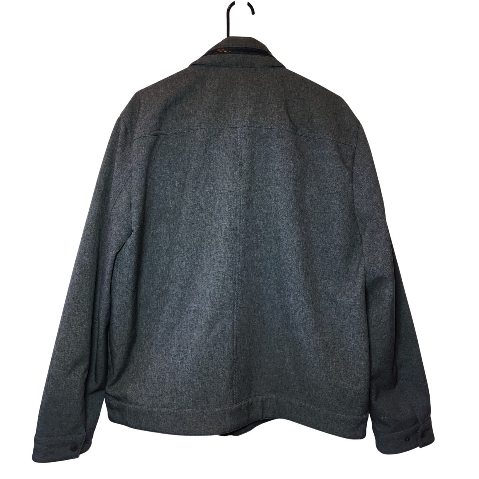 Levi's Men's Wool Blend Hooded Military Jacket Charcoal XL - Thumbnail 2