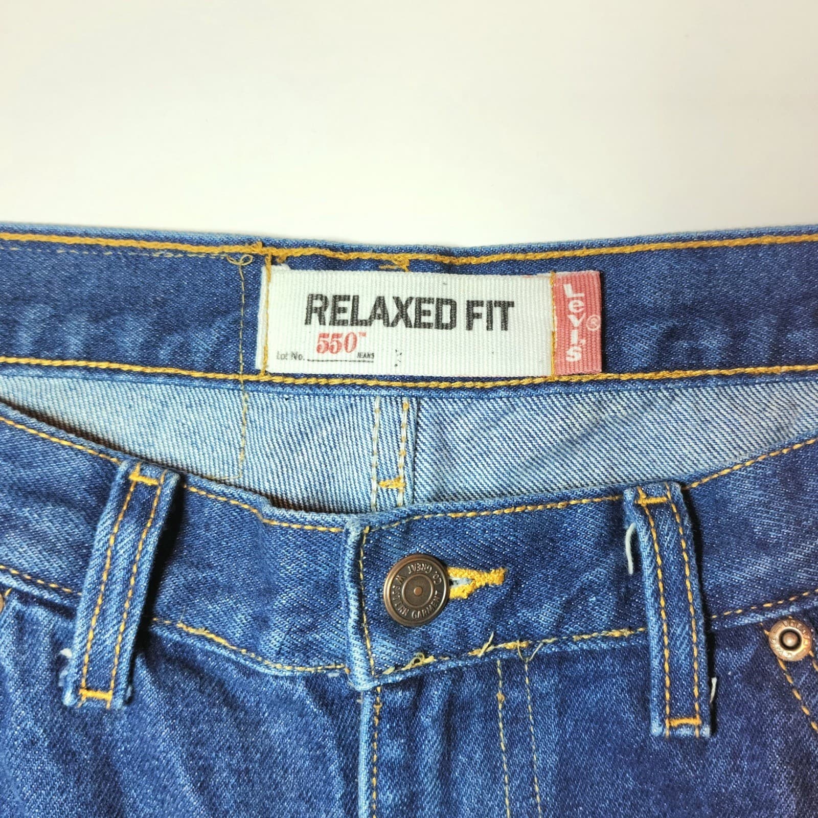 Levi's 505 Relaxed Fit Jeans Men's 38x30 Medium Wash Blue Denim - Thumbnail 5