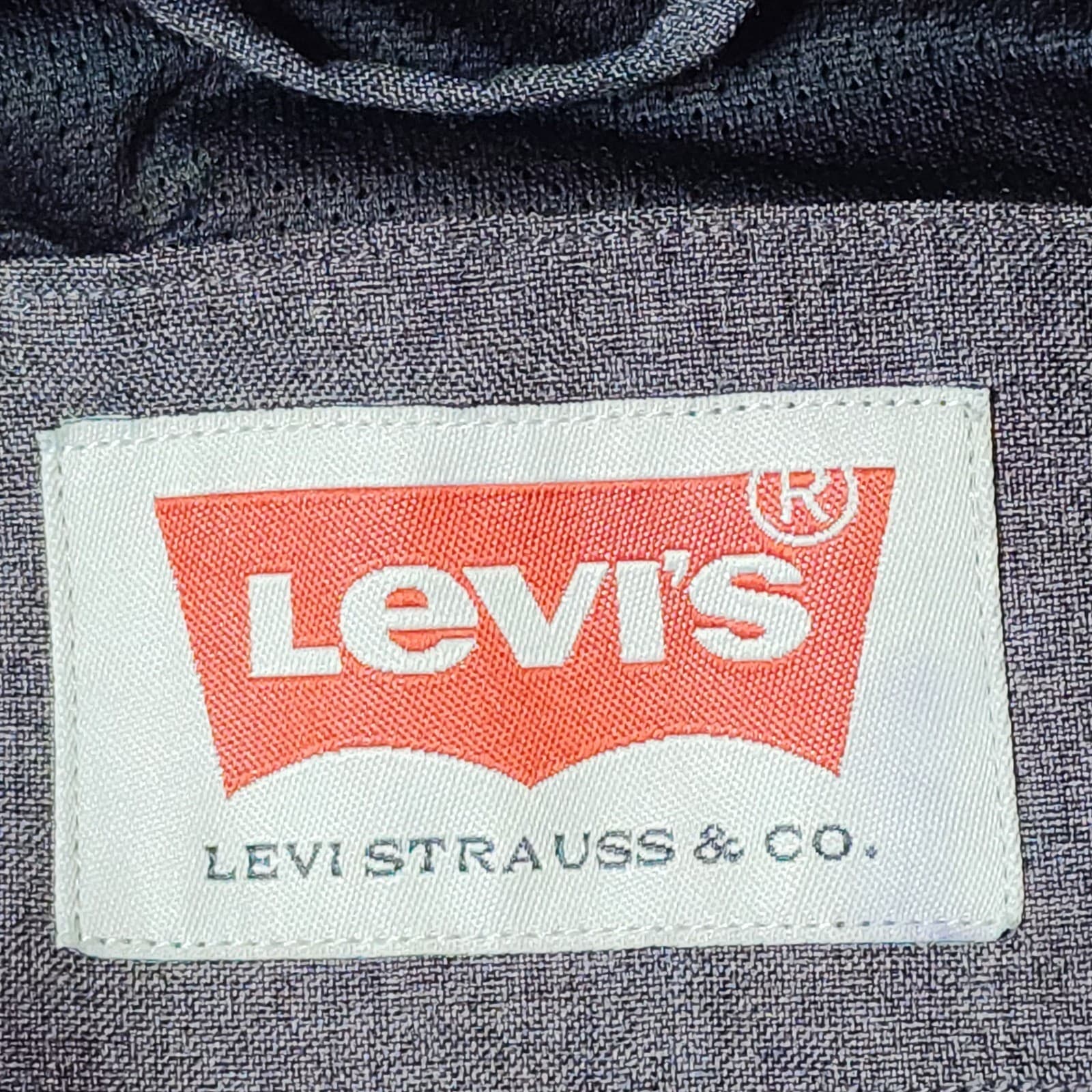 Levi's Men's Wool Blend Hooded Military Jacket Charcoal XL - Thumbnail 4