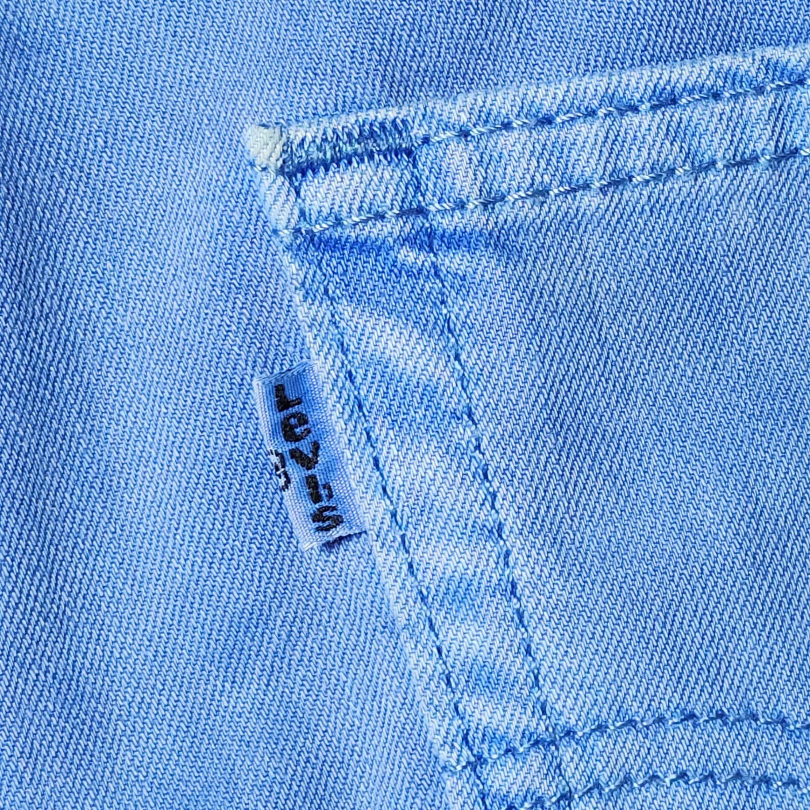 Levi's 514 fit Straight Leg Jeans women's 30x30 Periwinkle Blue Denim - Thumbnail 4