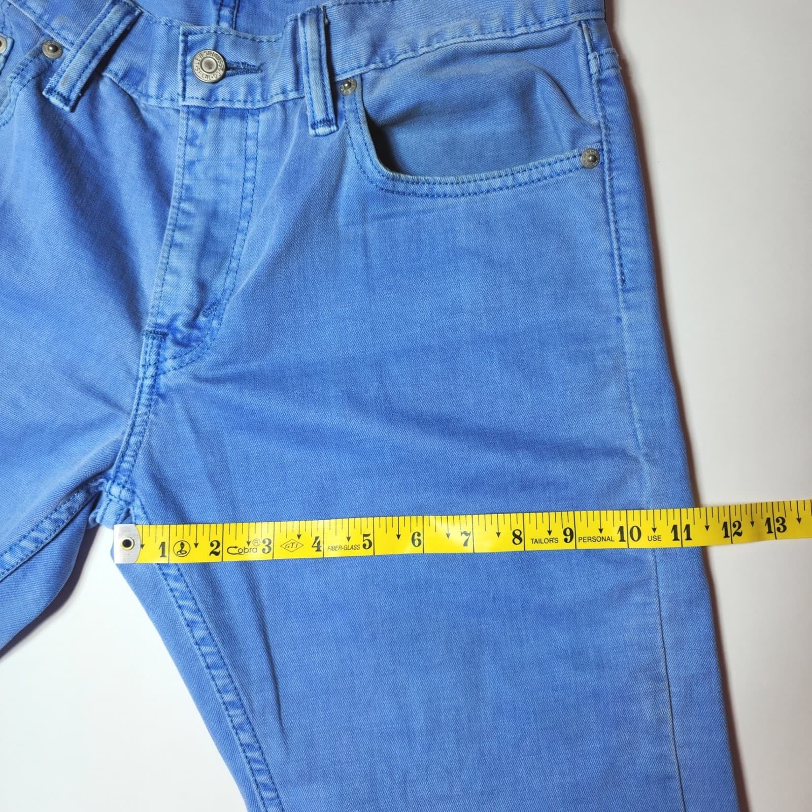 Levi's 514 fit Straight Leg Jeans women's 30x30 Periwinkle Blue Denim - Thumbnail 6