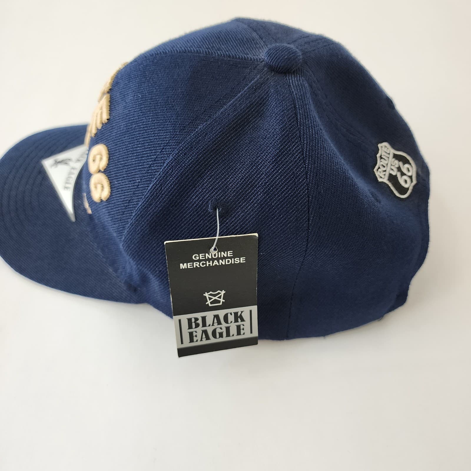 Black Eagle Route 66 The Mother Road Navy Blue Embroidered Baseball Cap NWT - Thumbnail 5