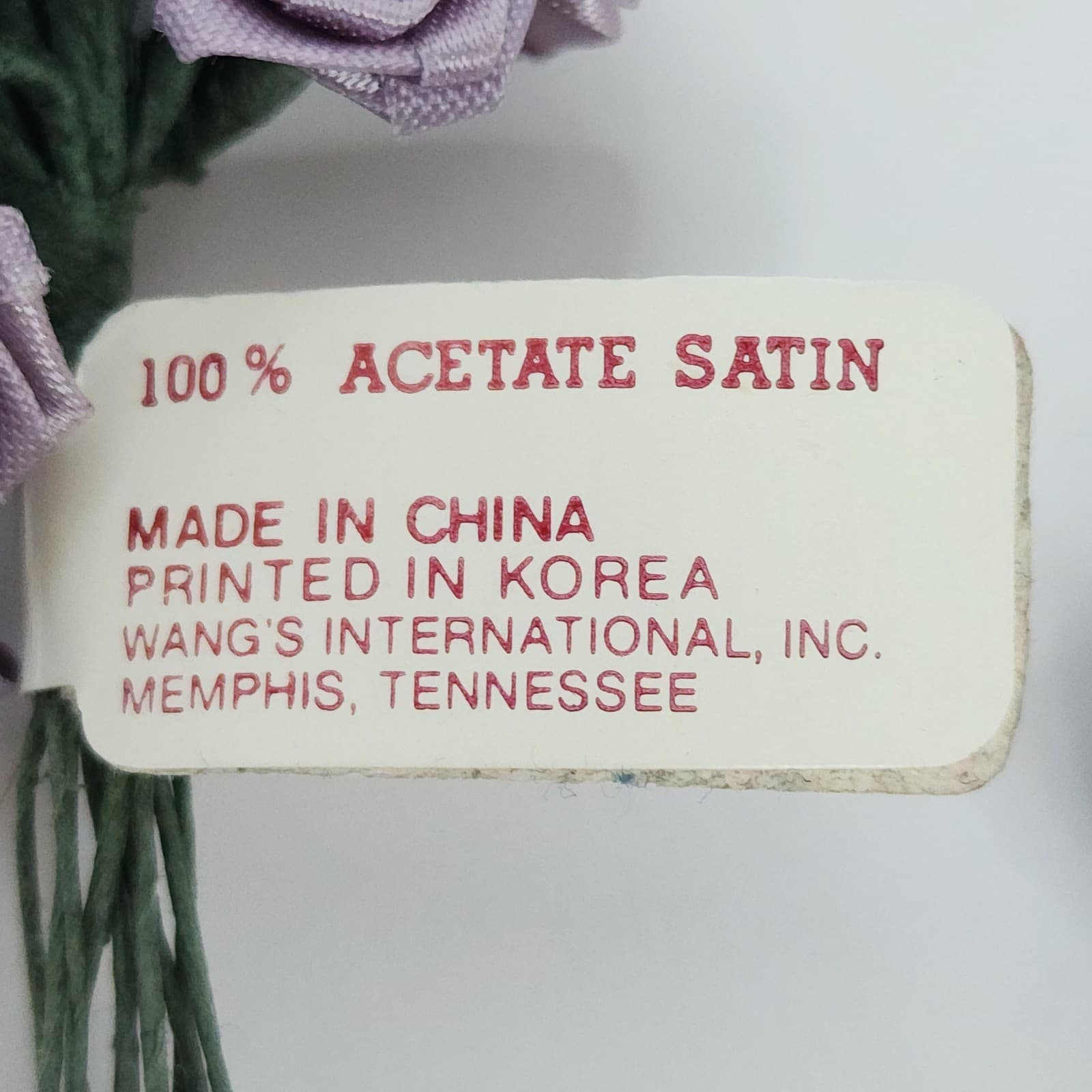 Vintage Wang's International Acetate Satin Ribbon Roses Craft Floral Lot Multi - Thumbnail 5