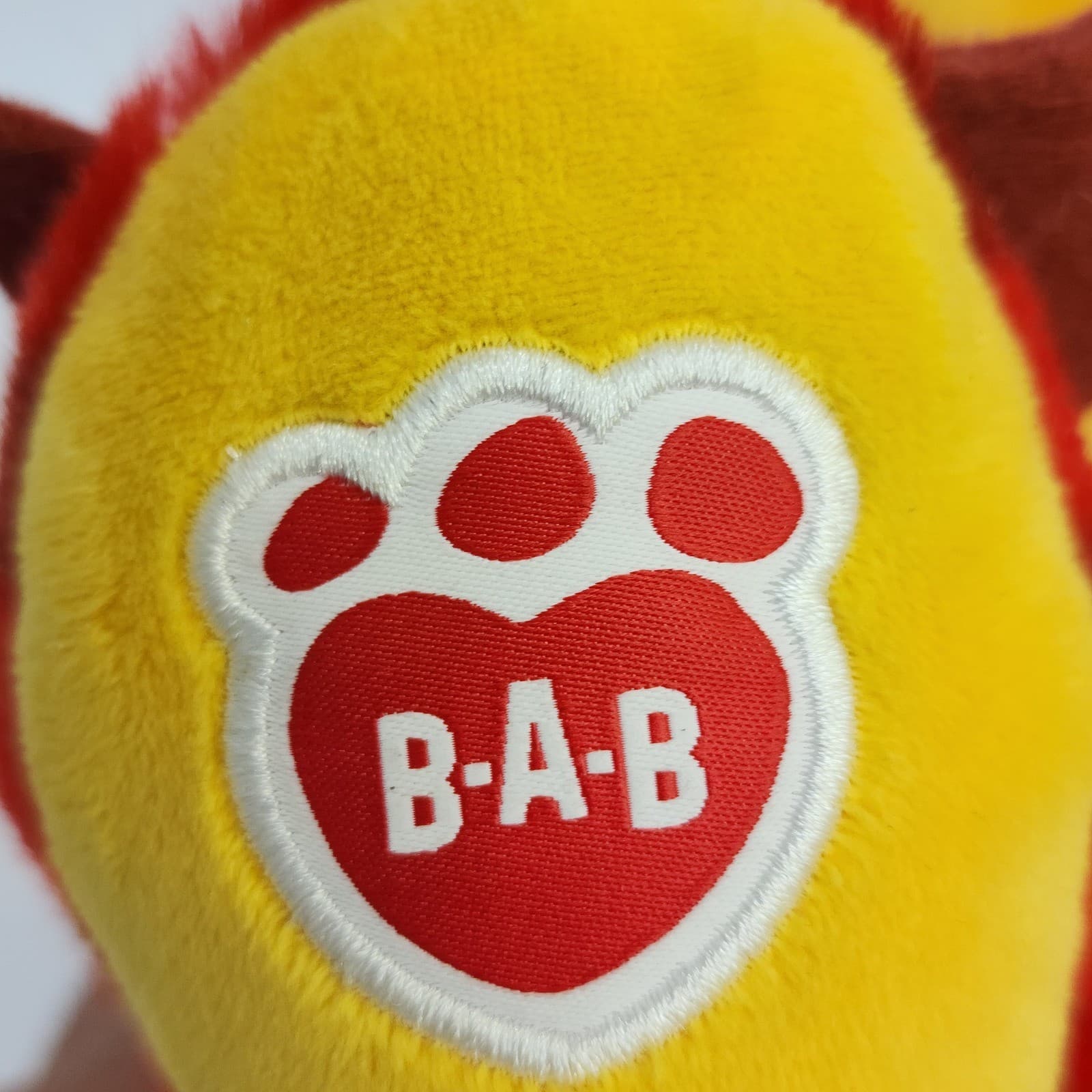 Build-A-Bear Workshop Red Striped T-Rex Dinosaur Plush Green Eyes BAB 14" - Thumbnail 7